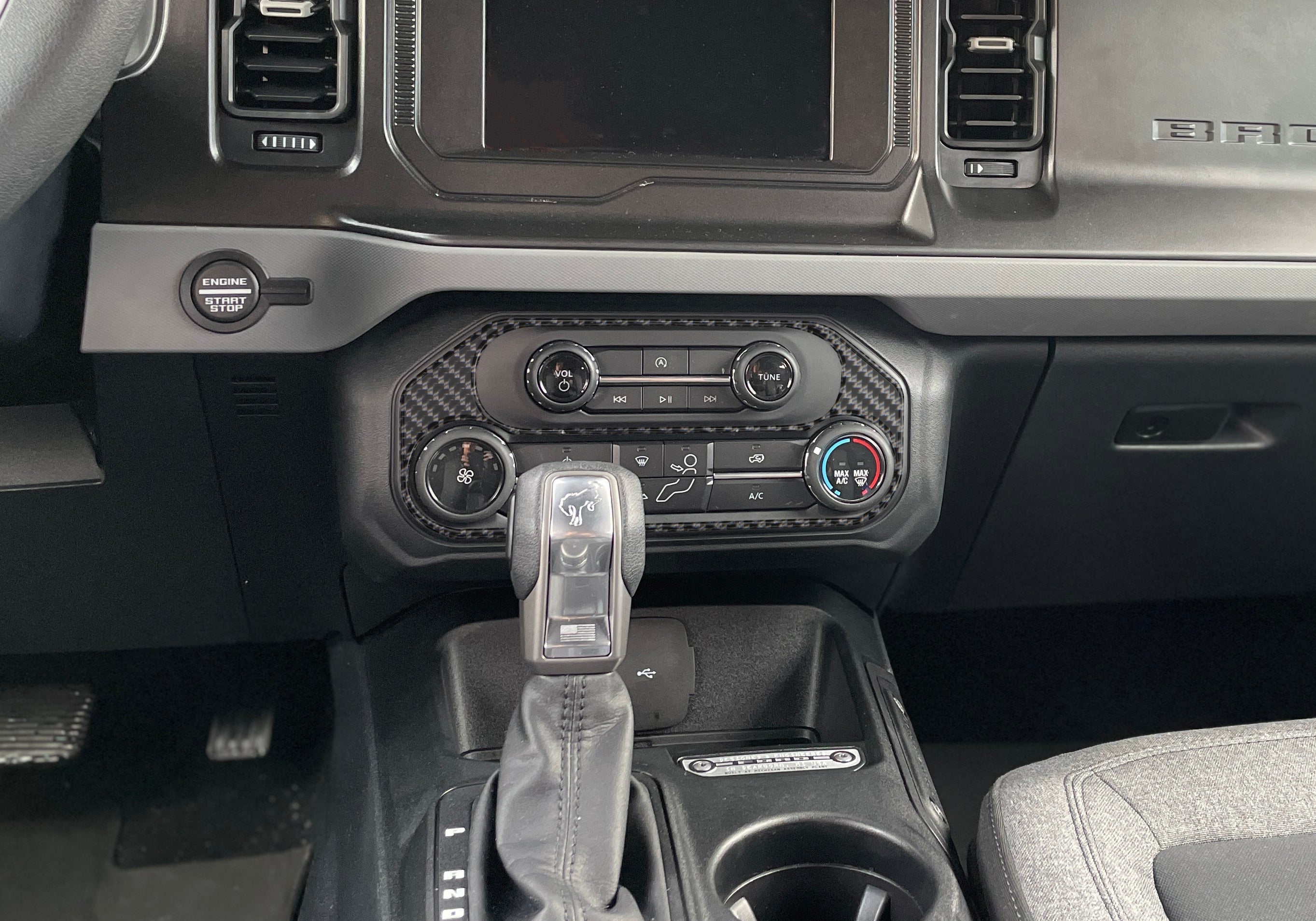 Climate Control Accent Overlay Fits 2021-2026 Ford Bronco