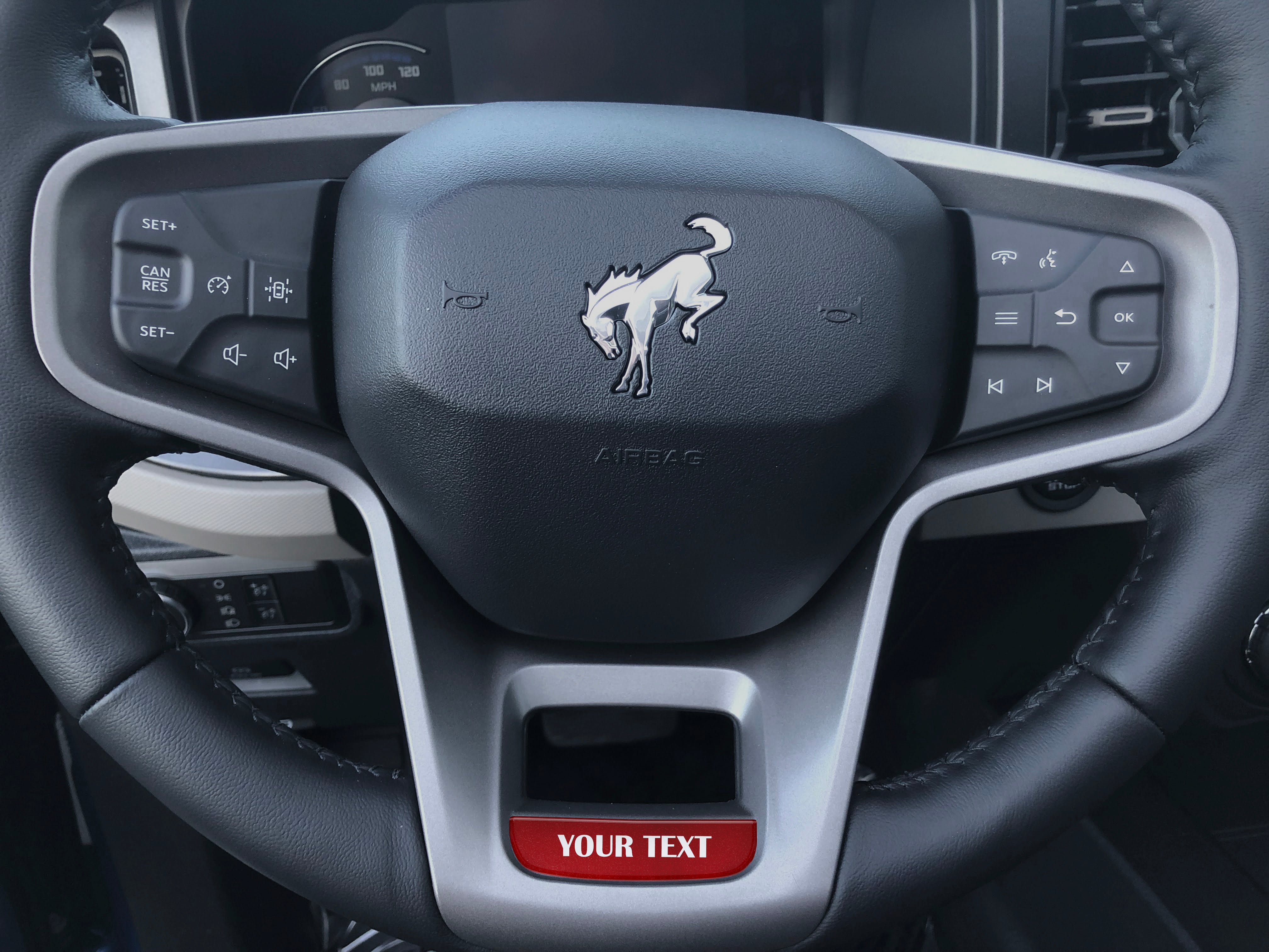 Steering Wheel Accent Overlay Fits 2021-2026 Ford Bronco