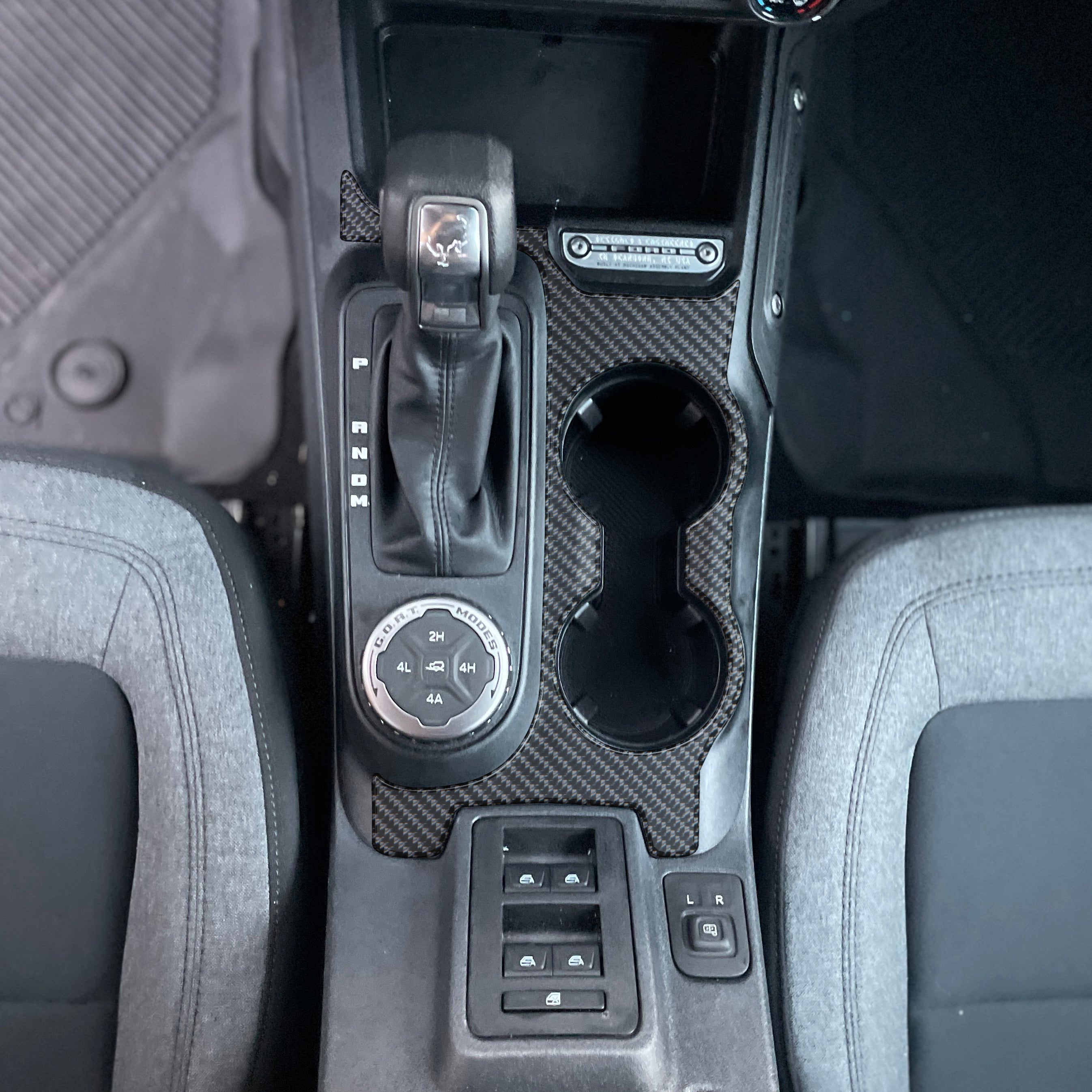 Center Console Accent Overlay Fits 2021-2024 Ford Bronco