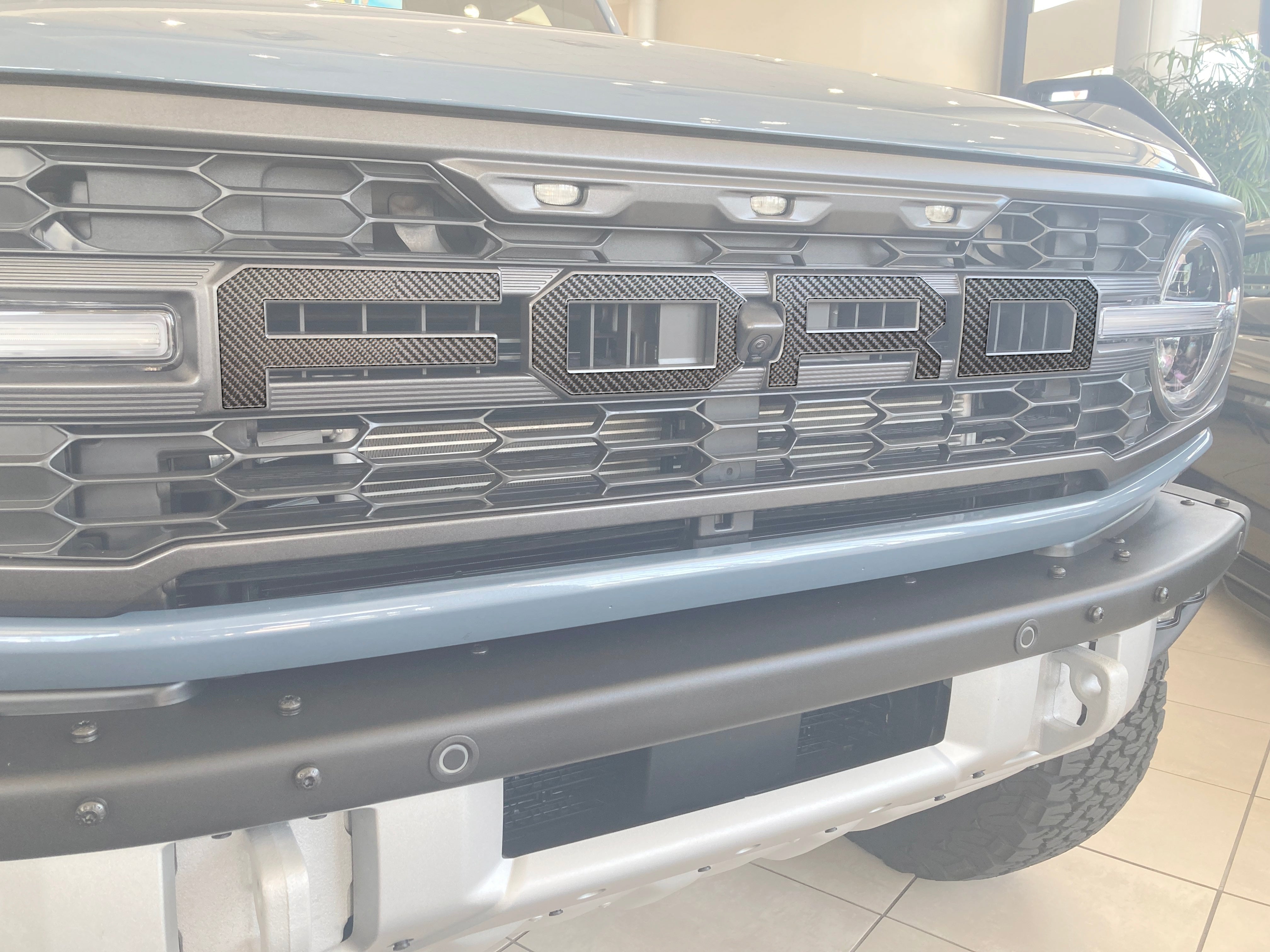 Raptor Front Grille Letter Overlays Fits 2022-2026 Ford Bronco