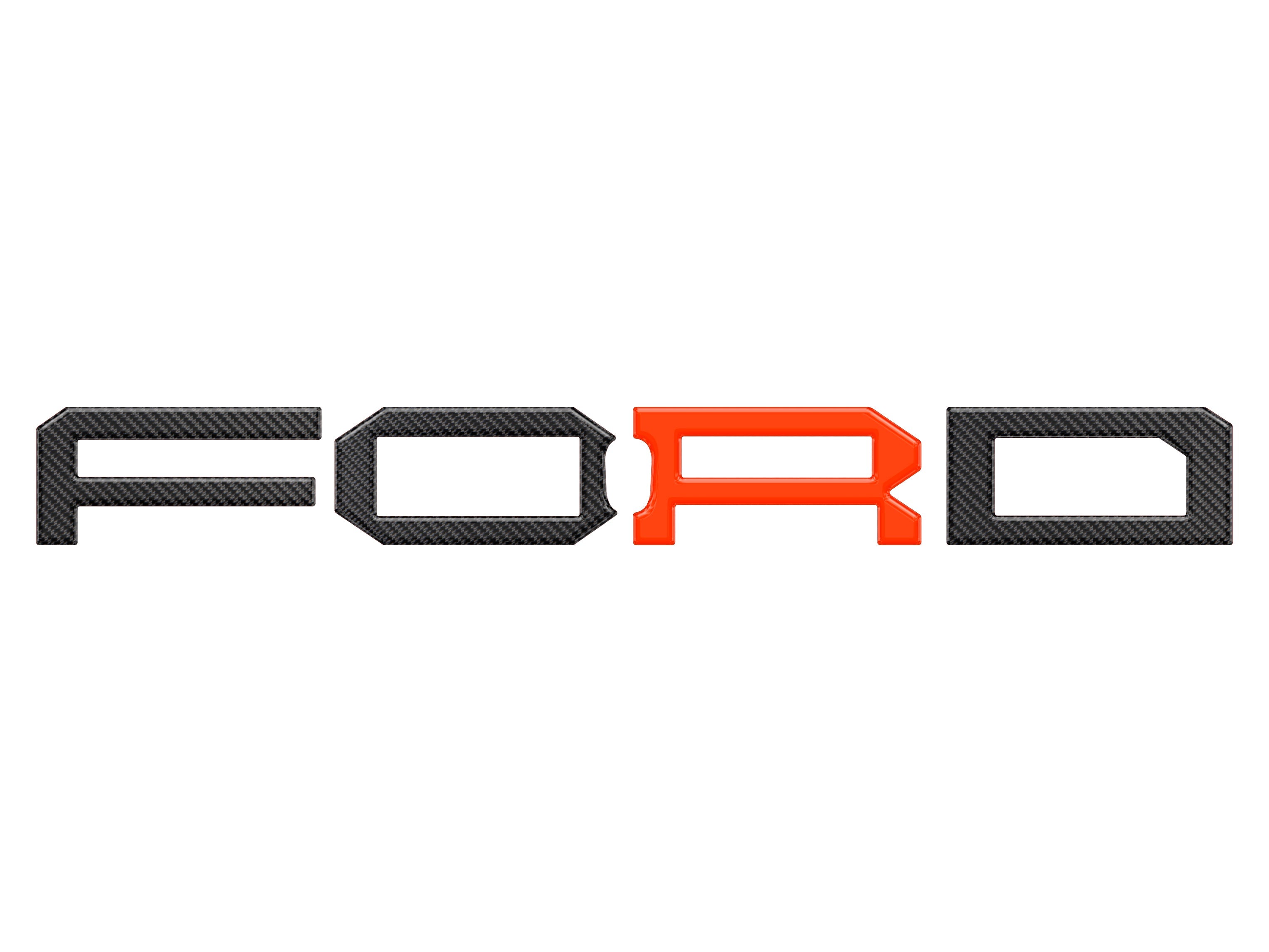 Raptor Front Grille Letter Overlays Fits 2022-2026 Ford Bronco