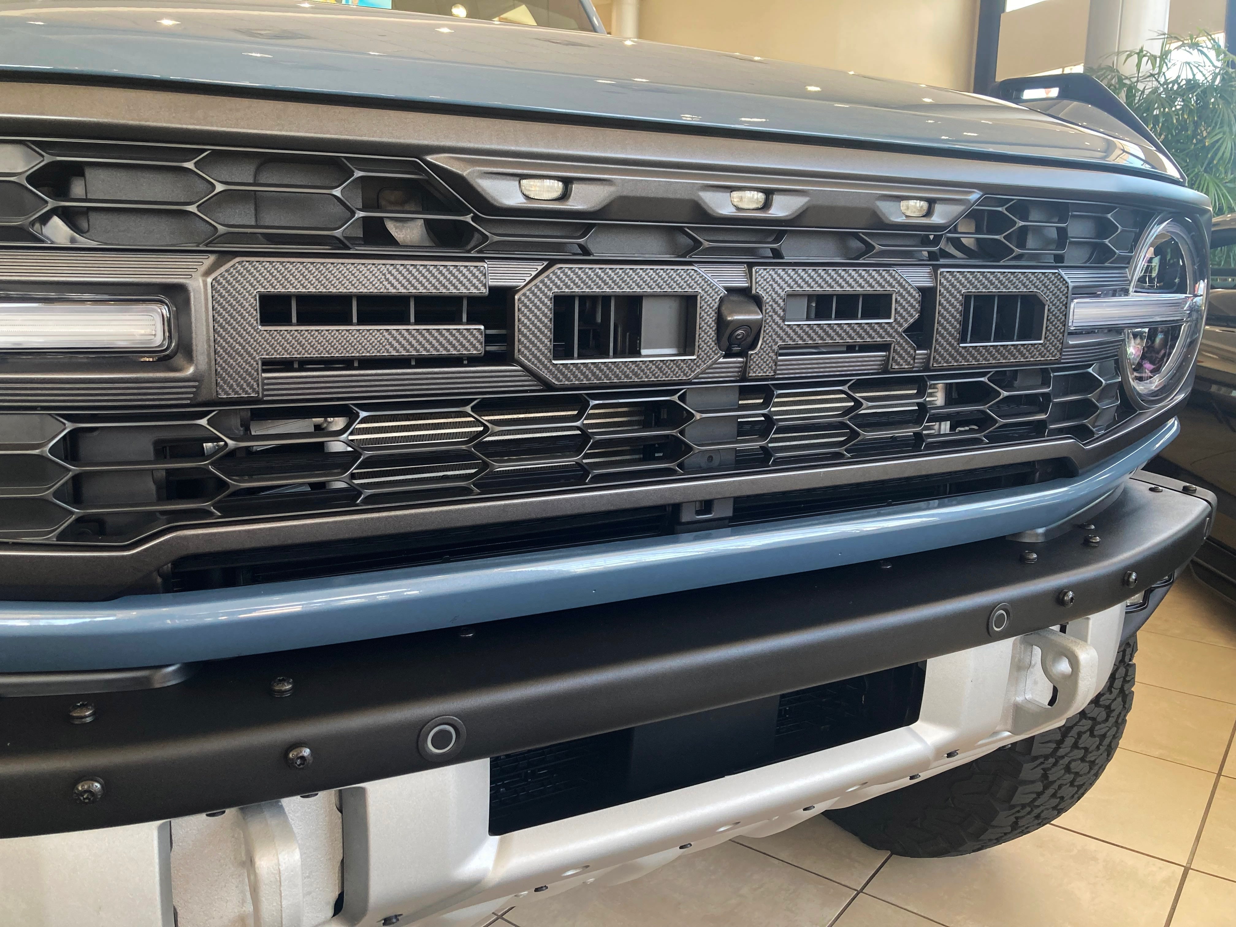 Raptor Front Grille Letter Overlays Fits 2022-2026 Ford Bronco