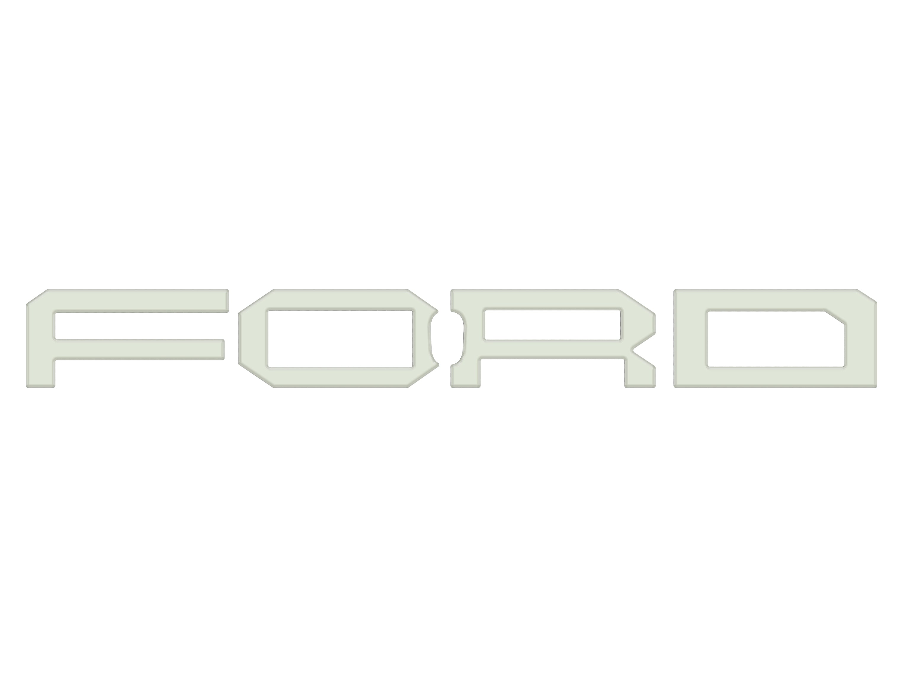 Raptor Front Grille Letter Overlays Fits 2022-2026 Ford Bronco