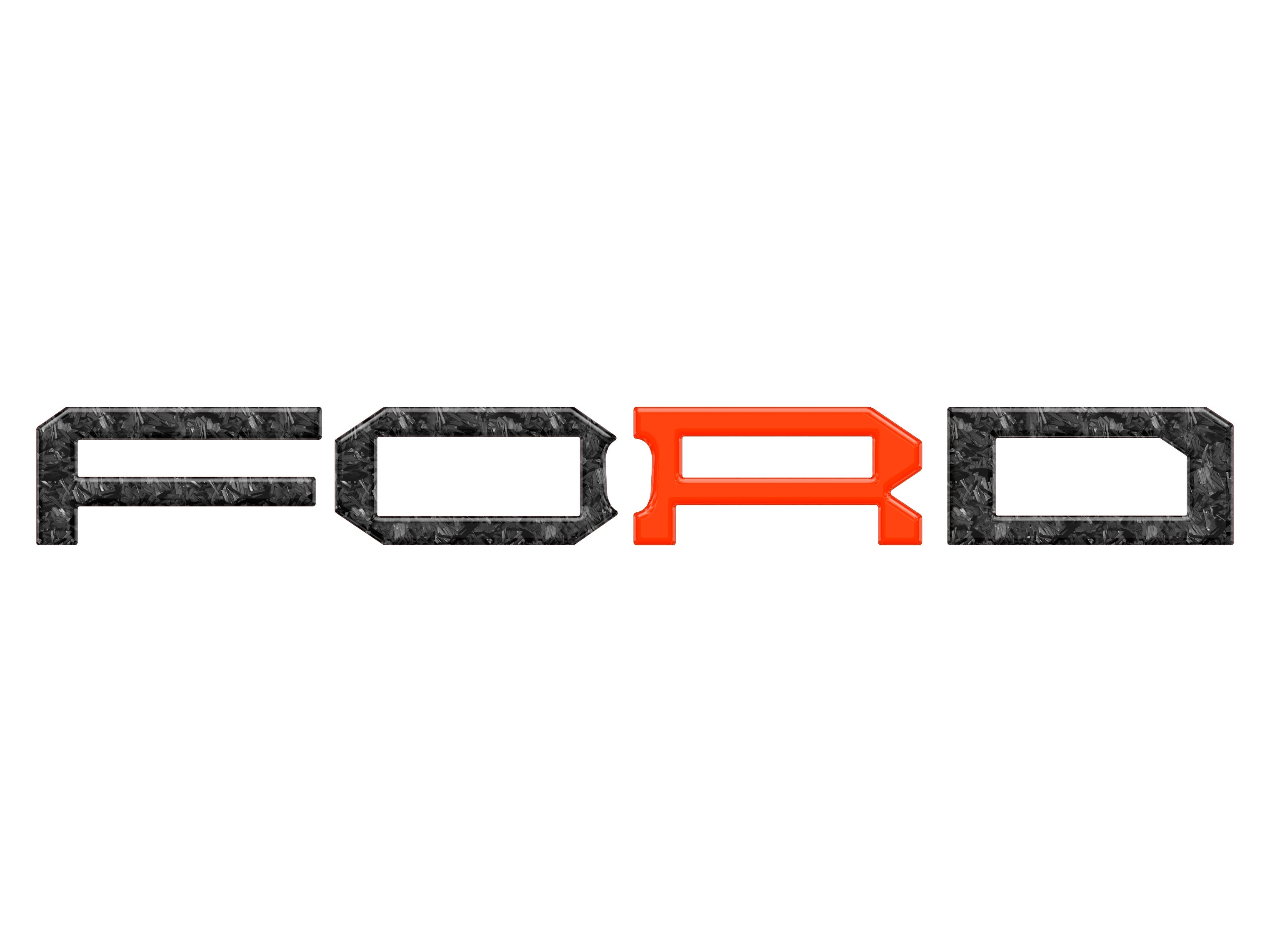 Raptor Front Grille Letter Overlays Fits 2022-2026 Ford Bronco