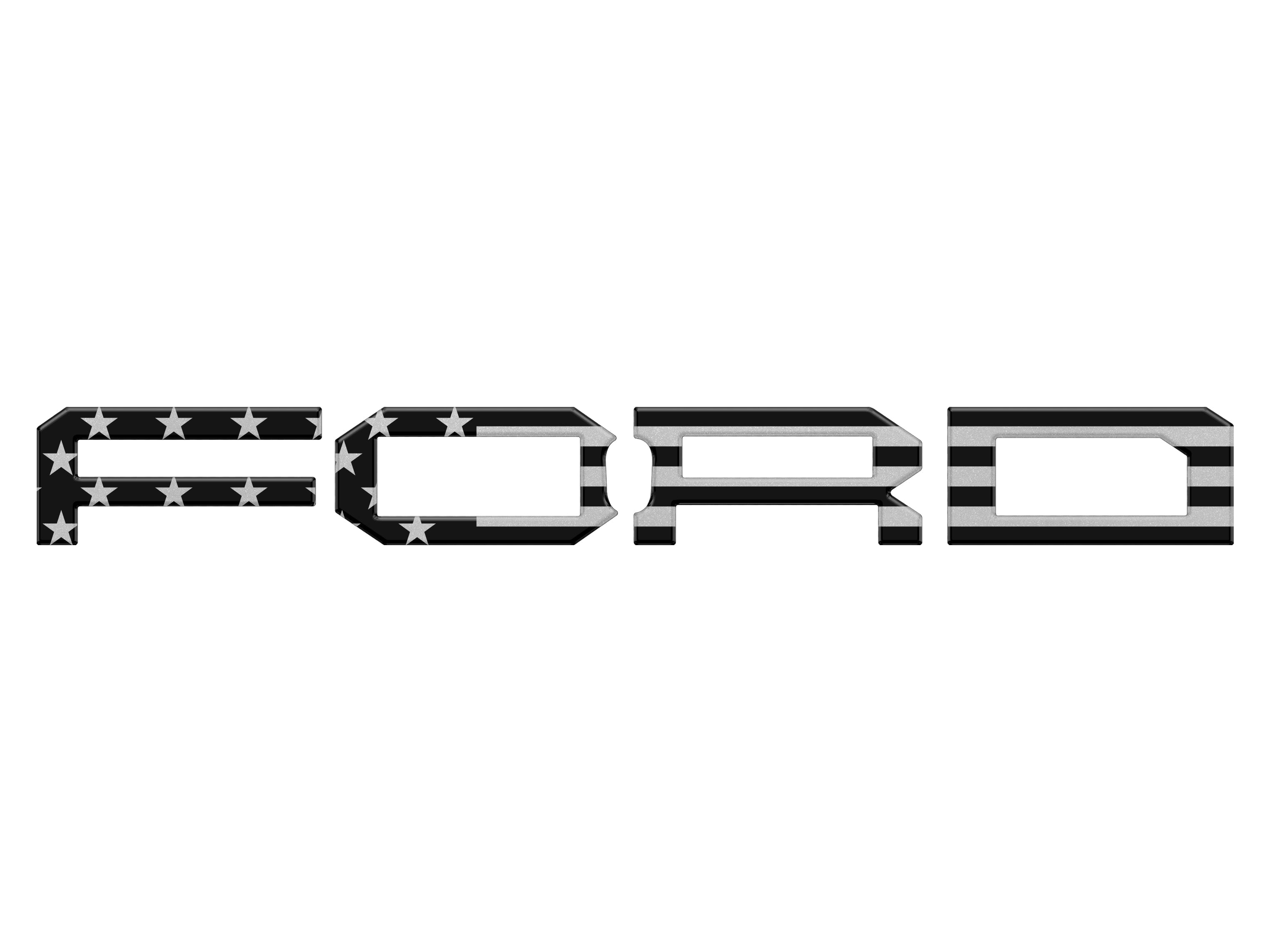 Raptor Front Grille Letter Overlays Fits 2022-2026 Ford Bronco