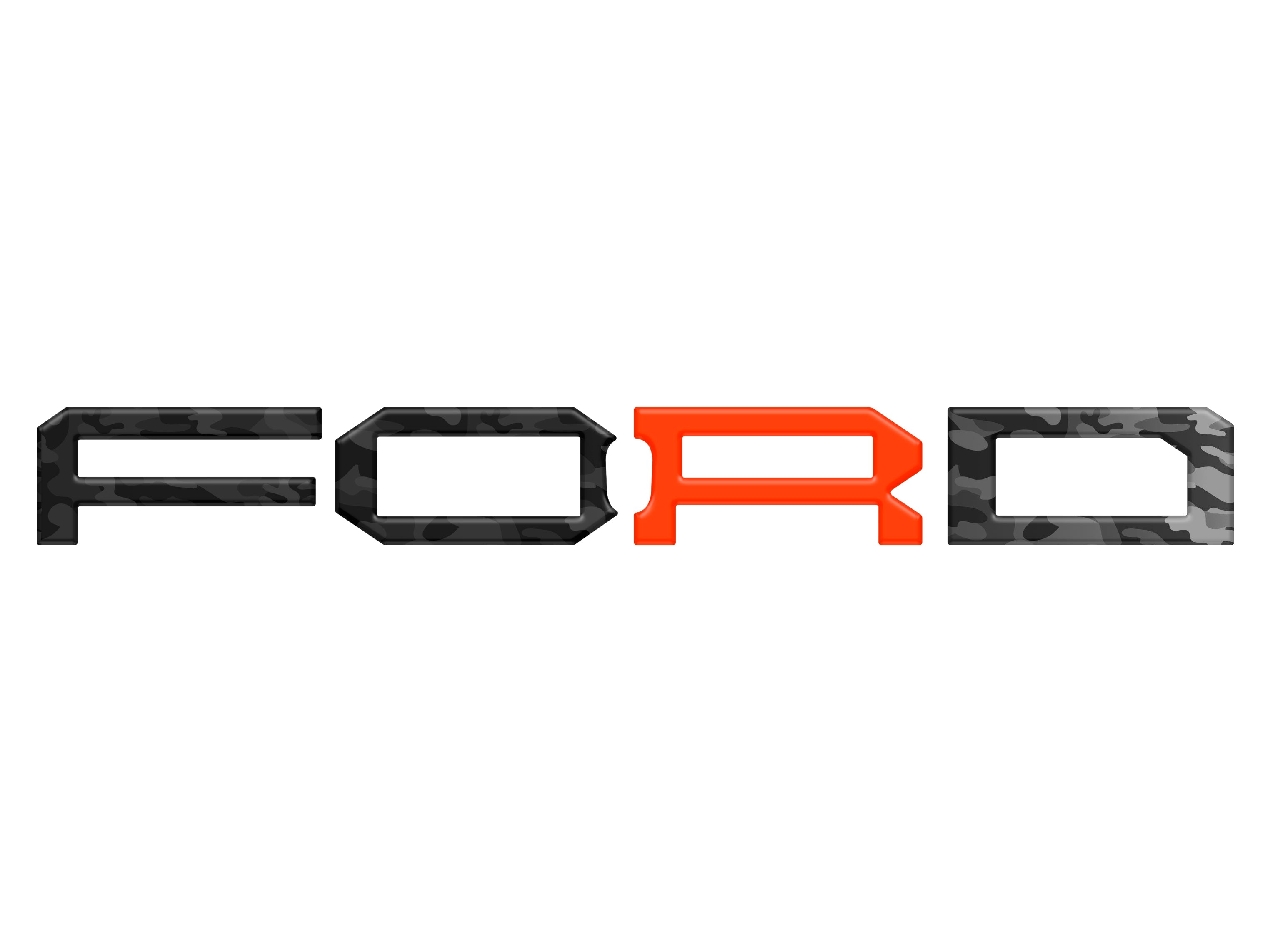 Raptor Front Grille Letter Overlays Fits 2022-2026 Ford Bronco