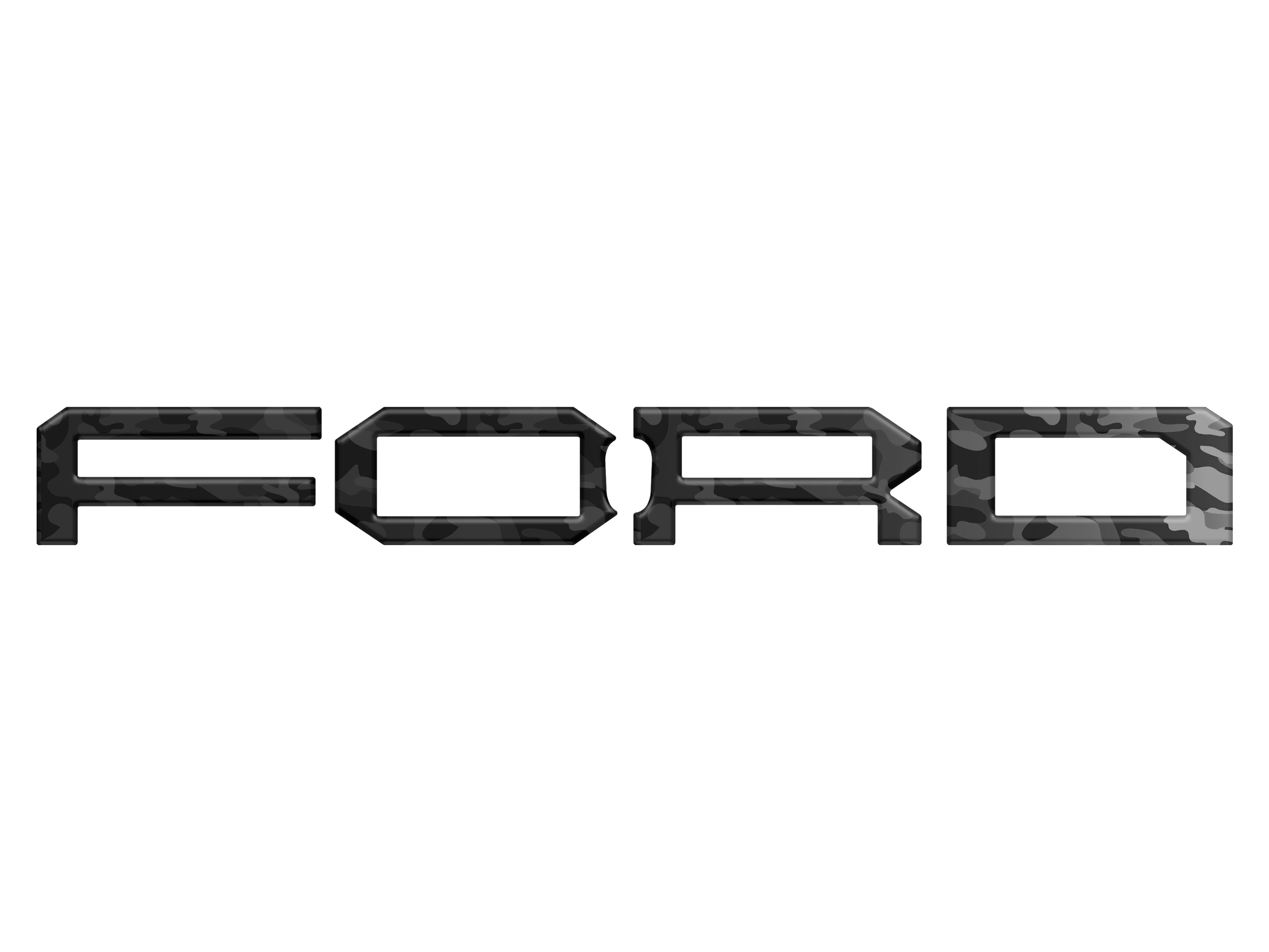 Raptor Front Grille Letter Overlays Fits 2022-2026 Ford Bronco