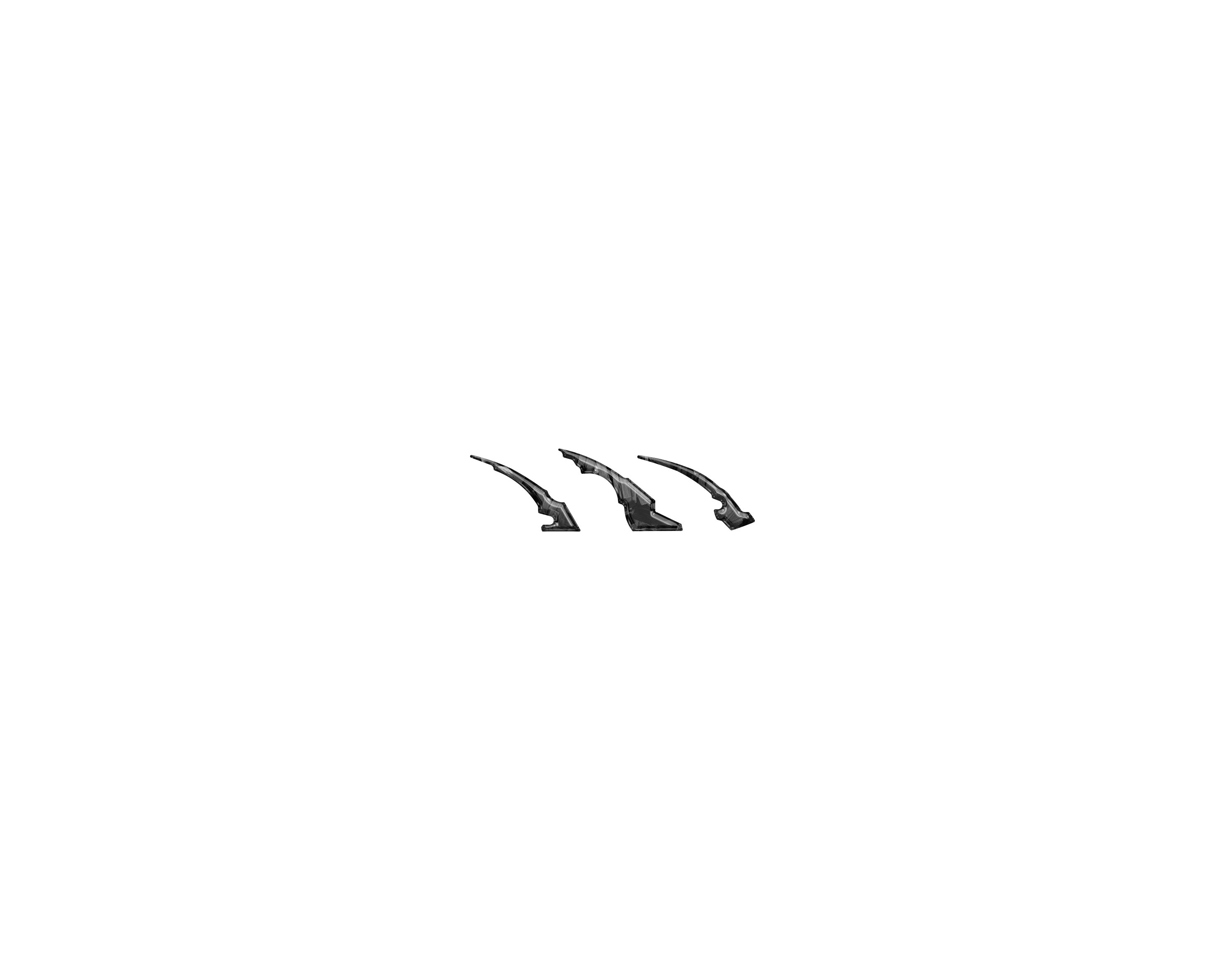 Raptor Emblem Claw Mark Inserts Fits 2022-2026 Ford Bronco Raptor