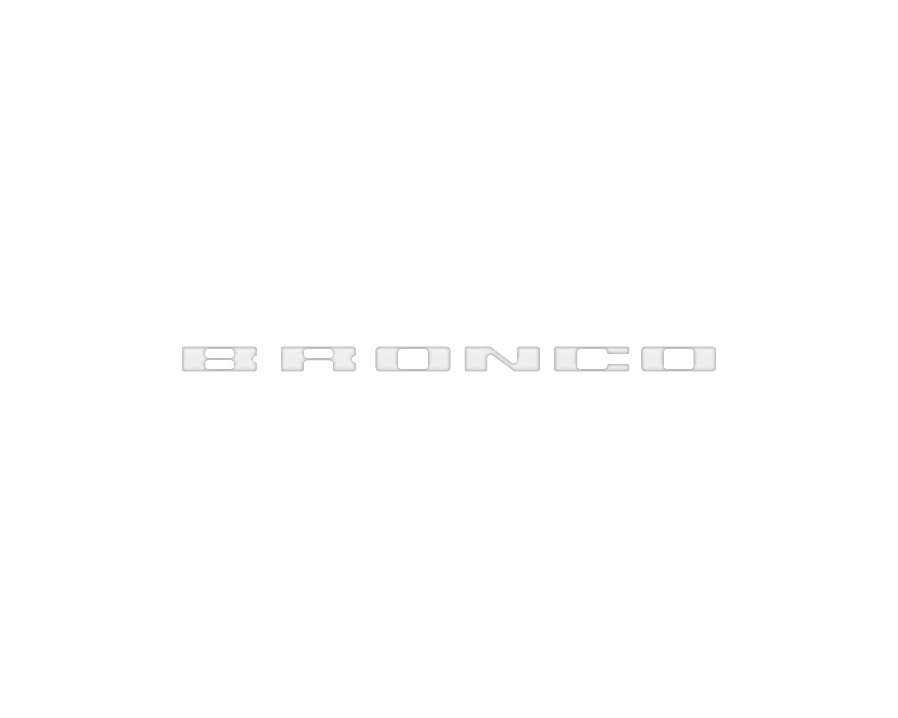 Passenger Dash Letter Inserts Fits 2025-2026 Ford Bronco Sport