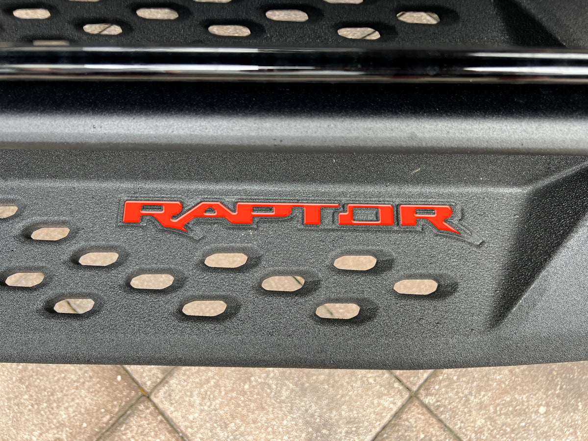 Raptor Running Board Letter Overlays Fits 2022-2026 Ford Bronco Raptor
