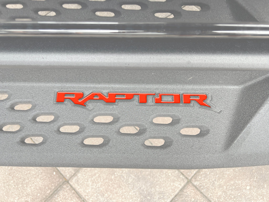 Raptor Running Board Letter Overlays Fits 2022-2026 Ford Bronco Raptor