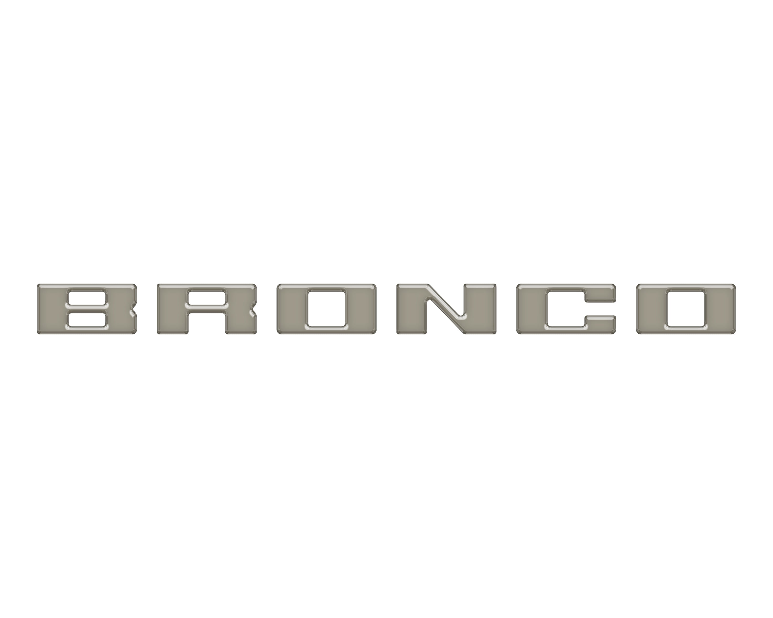 Slideout Tailgate Letter Inserts Fits 2021-2026 Ford Bronco