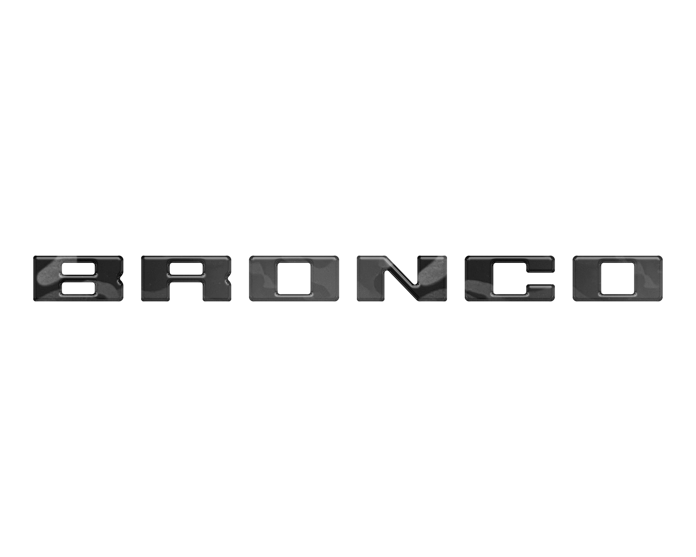Slideout Tailgate Letter Inserts Fits 2021-2026 Ford Bronco
