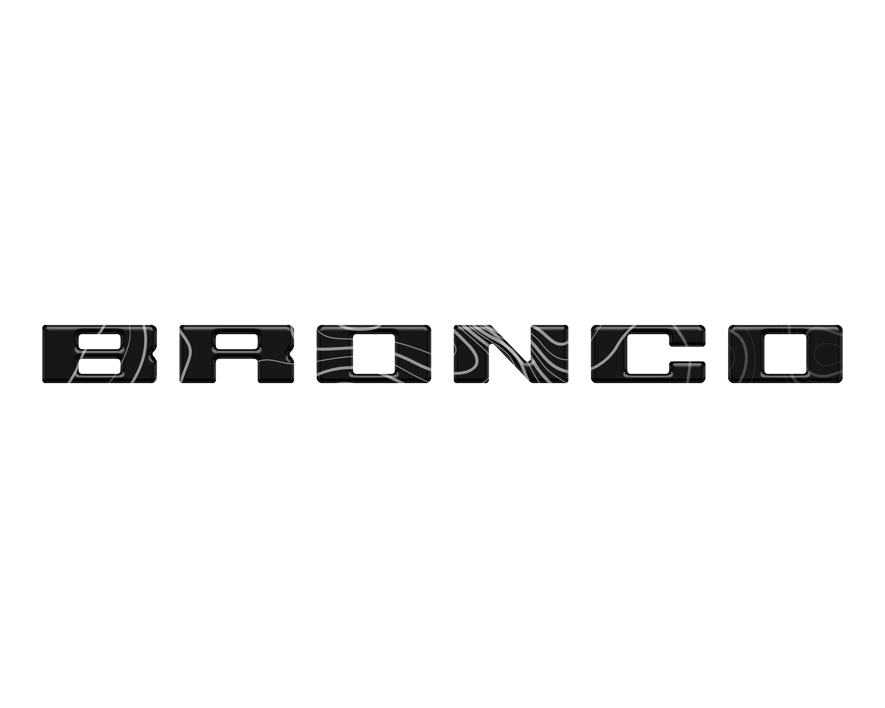 Slideout Tailgate Letter Inserts Fits 2021-2026 Ford Bronco