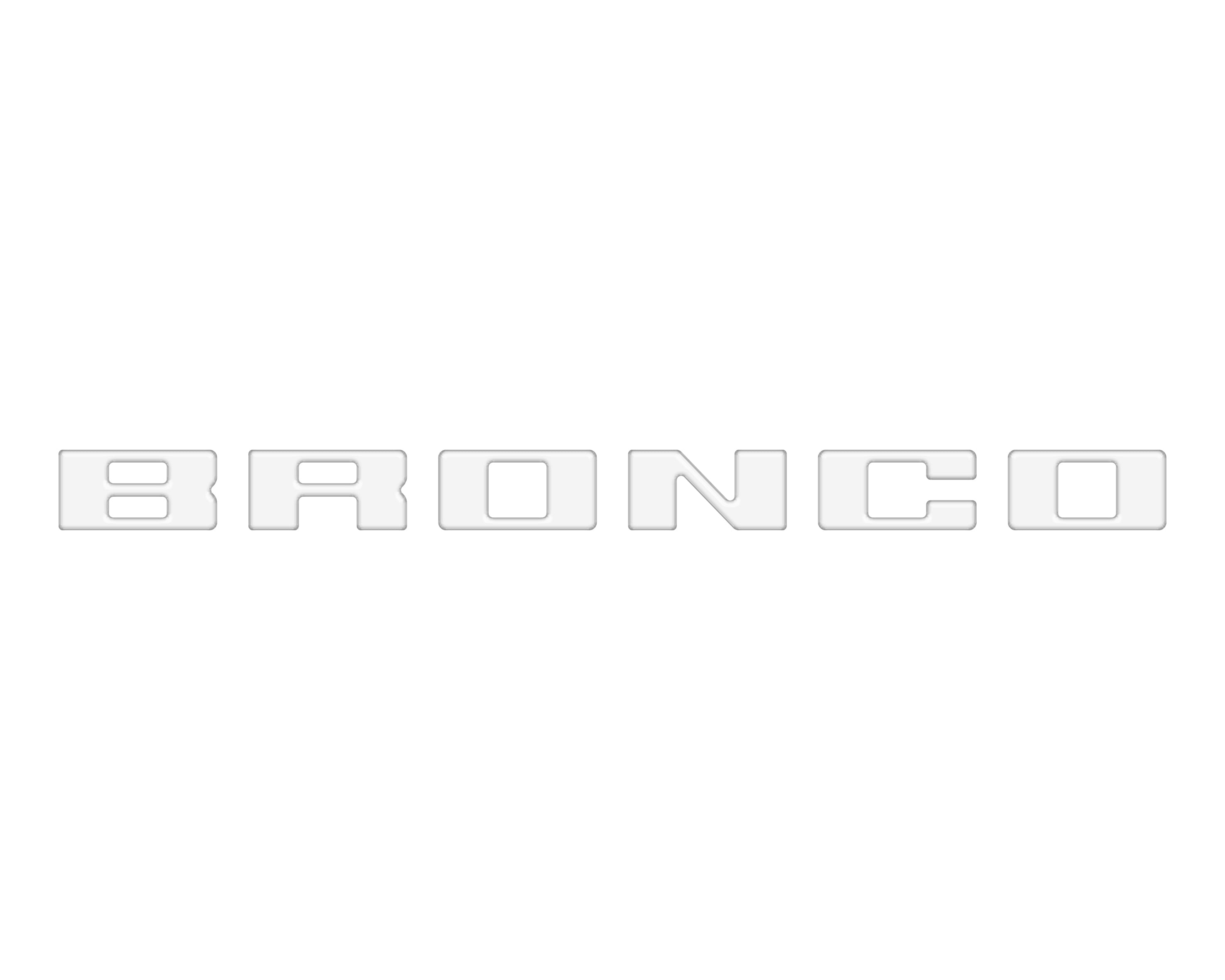 Slideout Tailgate Letter Inserts Fits 2021-2026 Ford Bronco