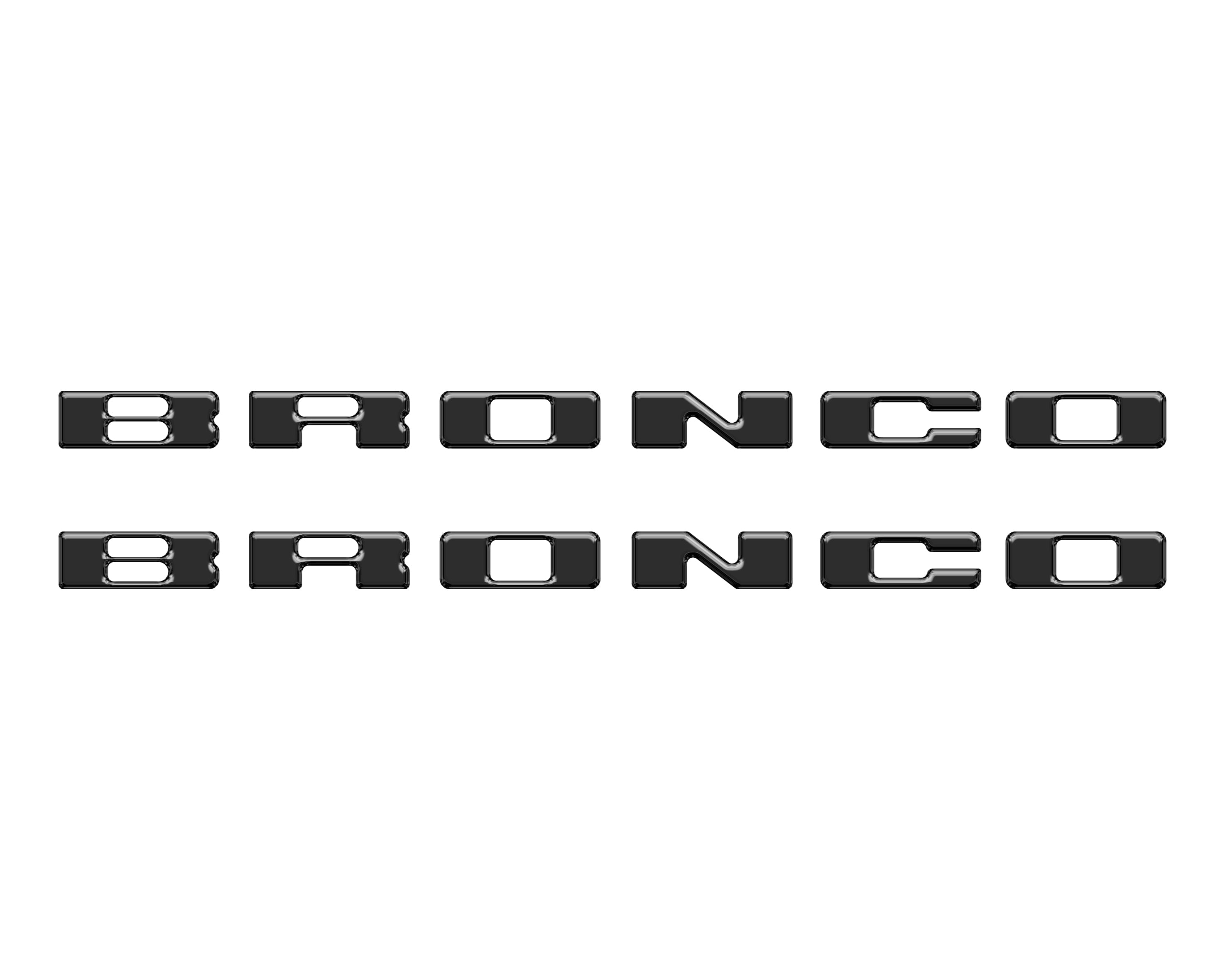 Rear Mudflap Letter Inserts Fits 2021-2026 Ford Bronco Sport