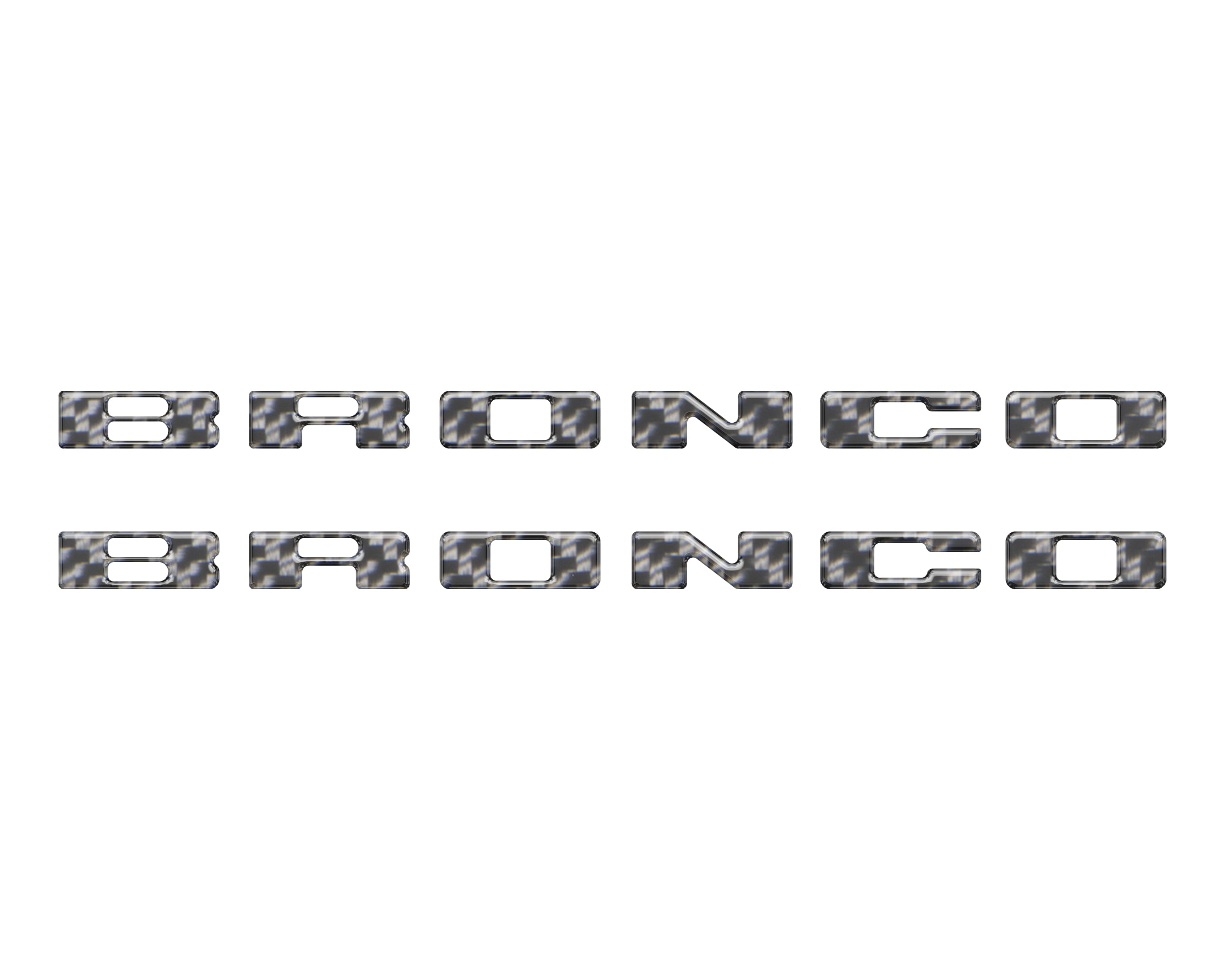 Rear Mudflap Letter Inserts Fits 2021-2026 Ford Bronco Sport