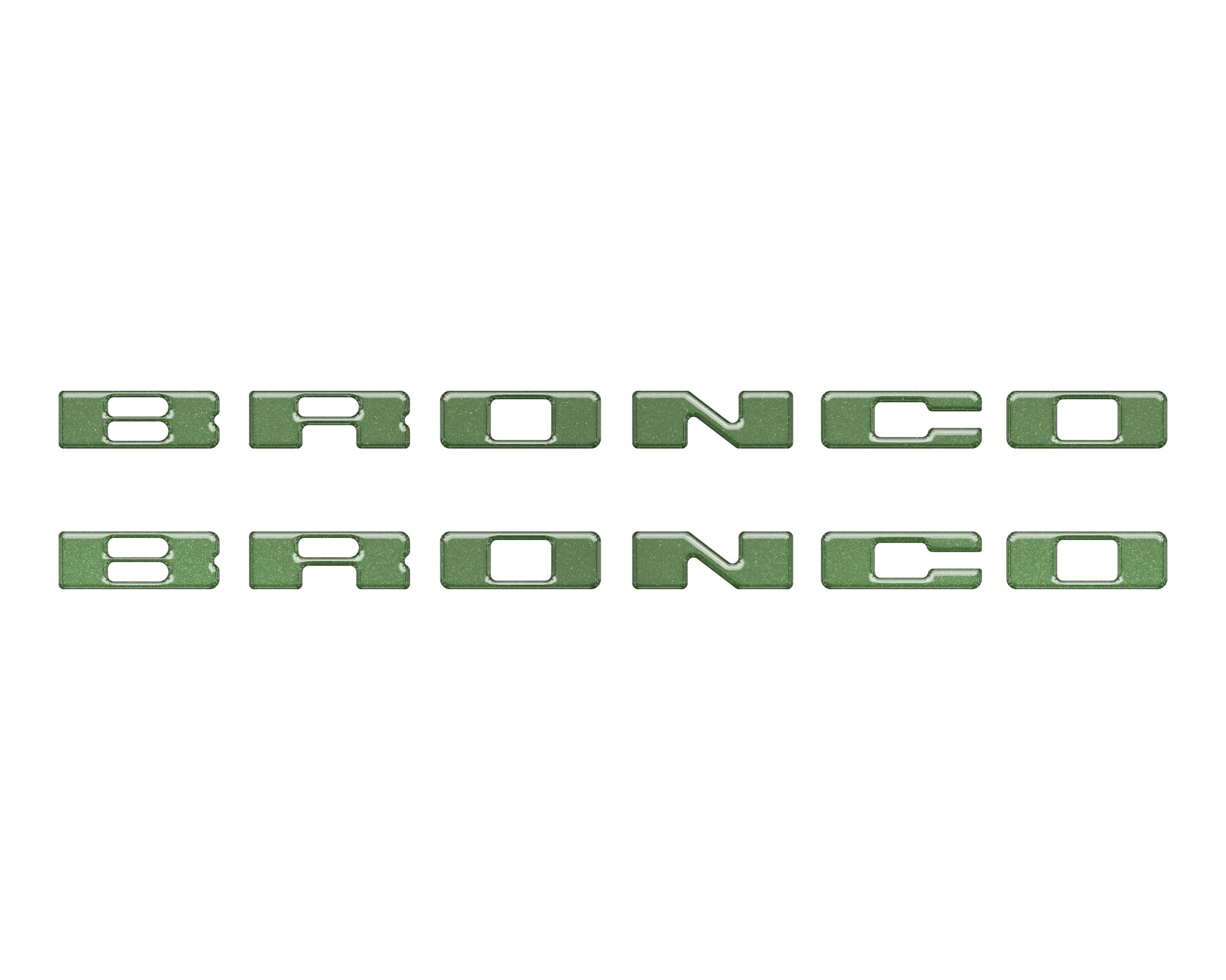 Rear Mudflap Letter Inserts Fits 2021-2026 Ford Bronco Sport