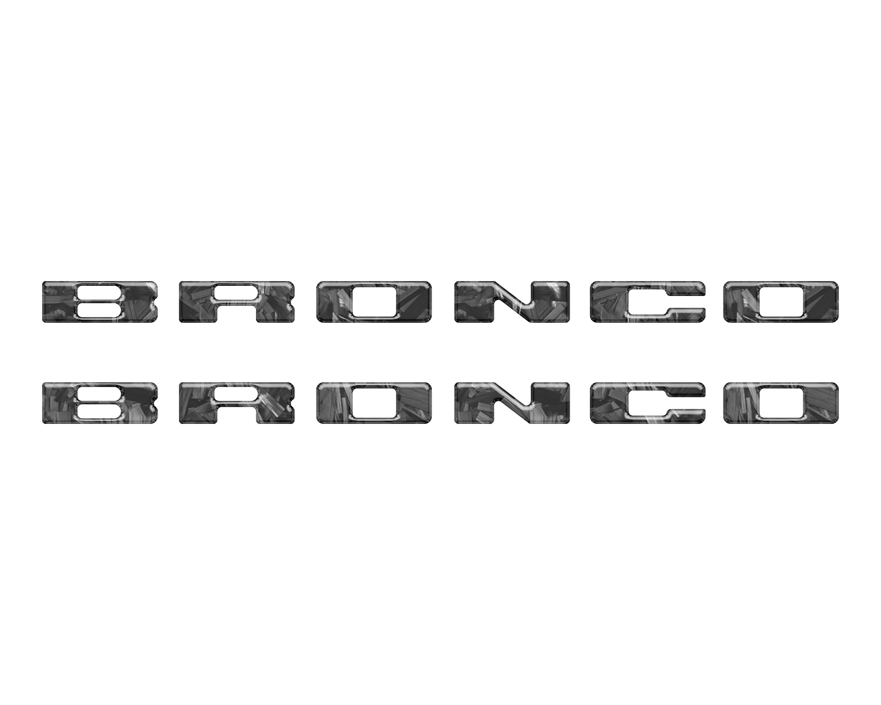 Rear Mudflap Letter Inserts Fits 2021-2026 Ford Bronco Sport