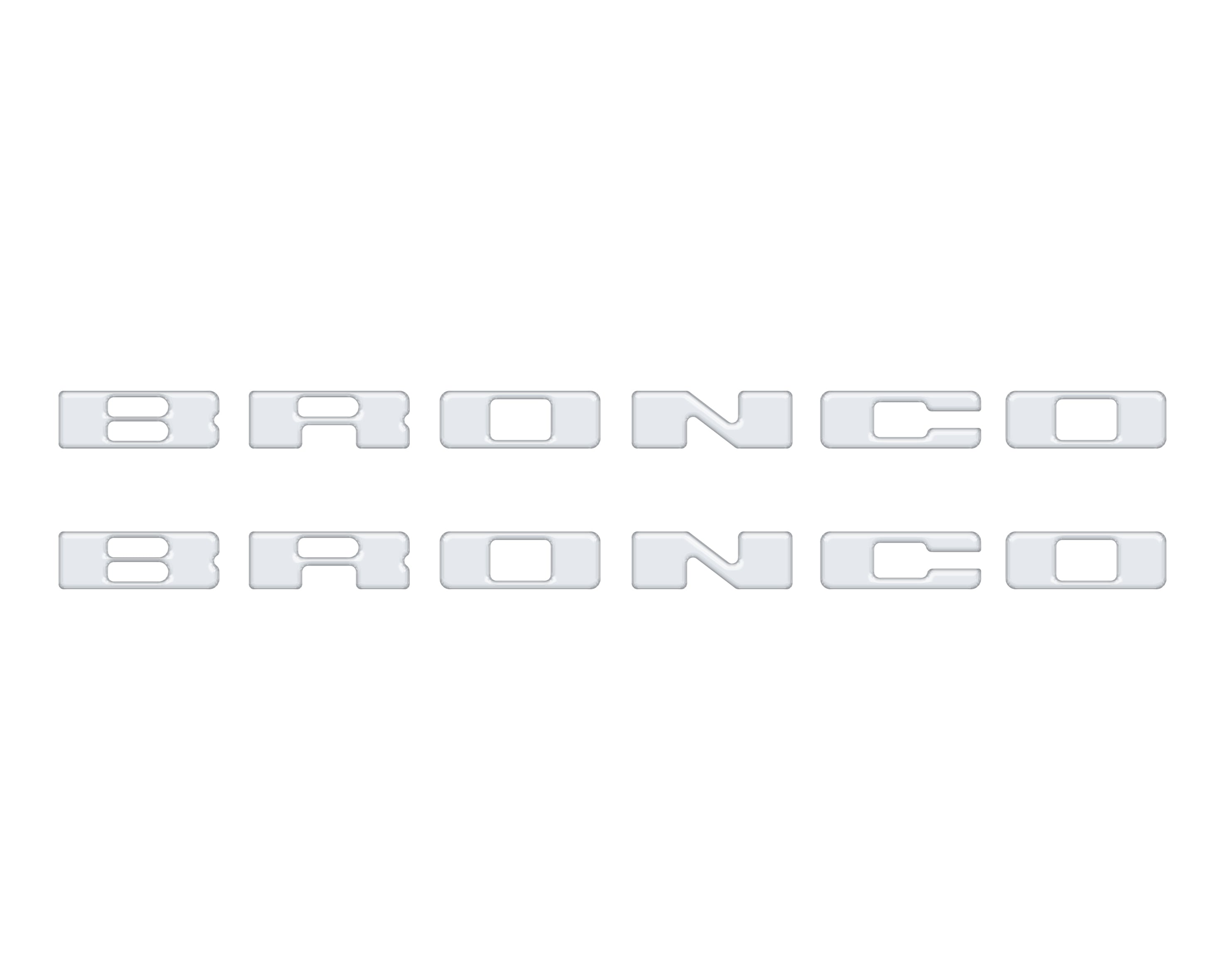 Rear Mudflap Letter Inserts Fits 2021-2026 Ford Bronco Sport