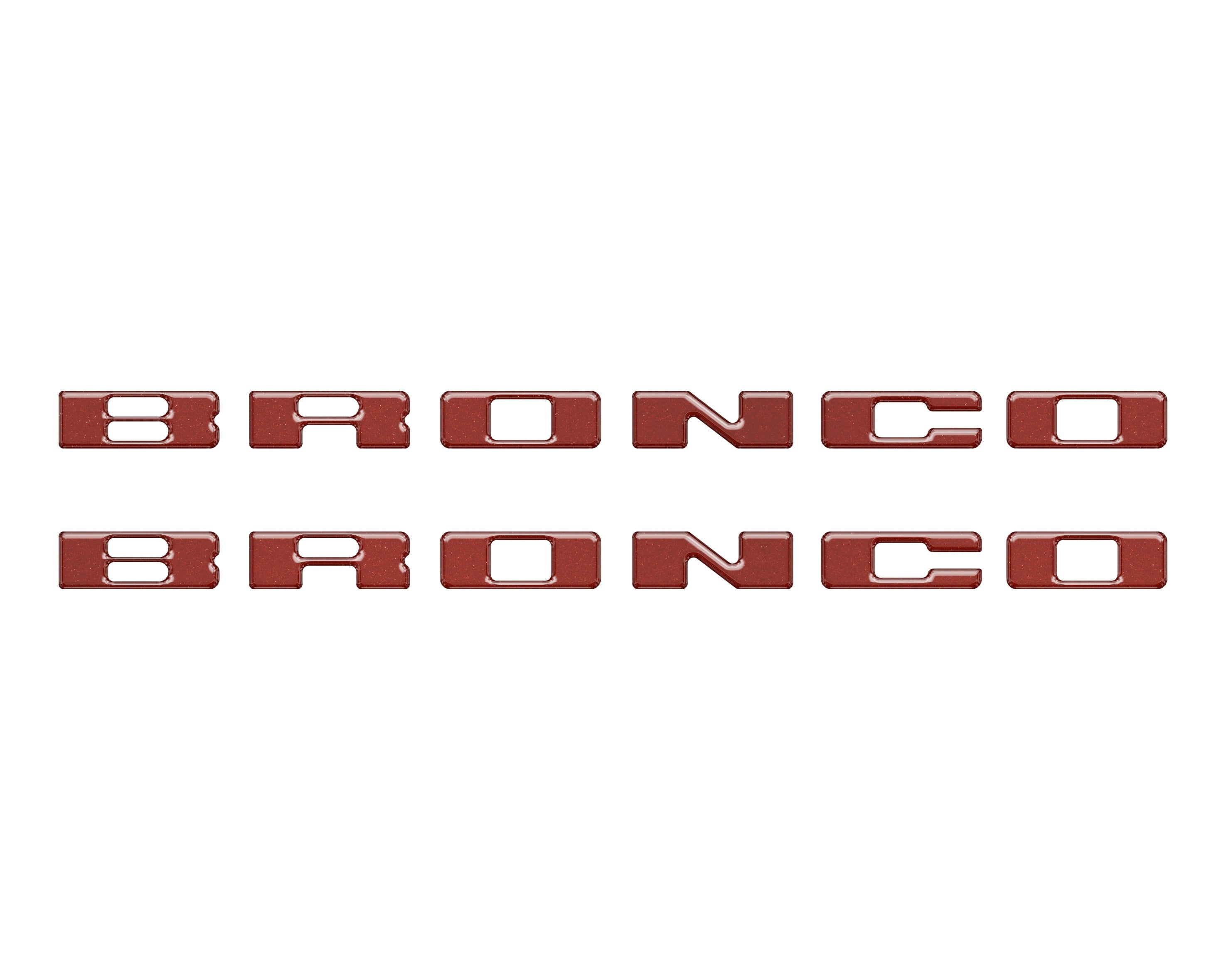 Rear Mudflap Letter Inserts Fits 2021-2026 Ford Bronco Sport