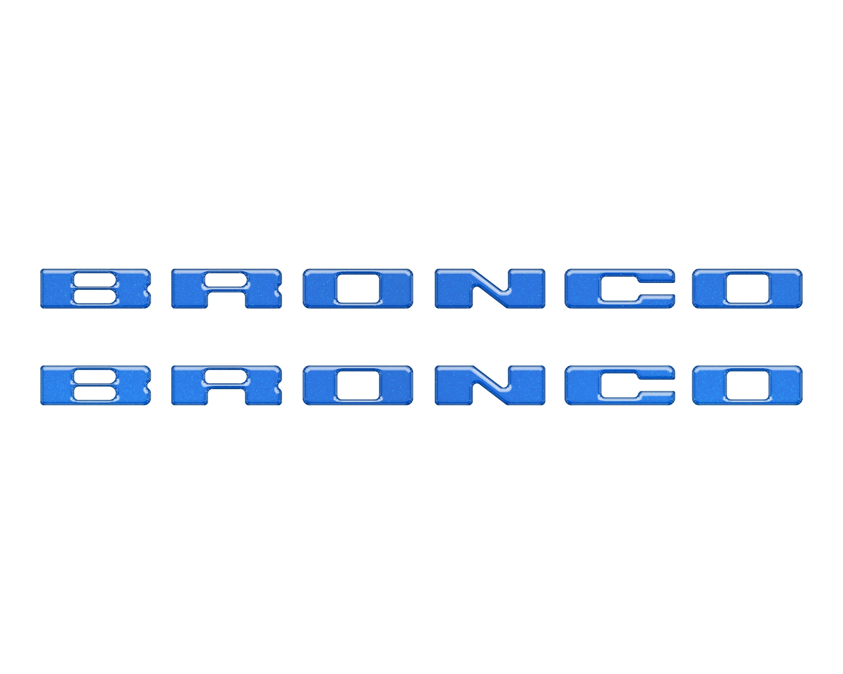 Rear Mudflap Letter Inserts Fits 2021-2026 Ford Bronco Sport
