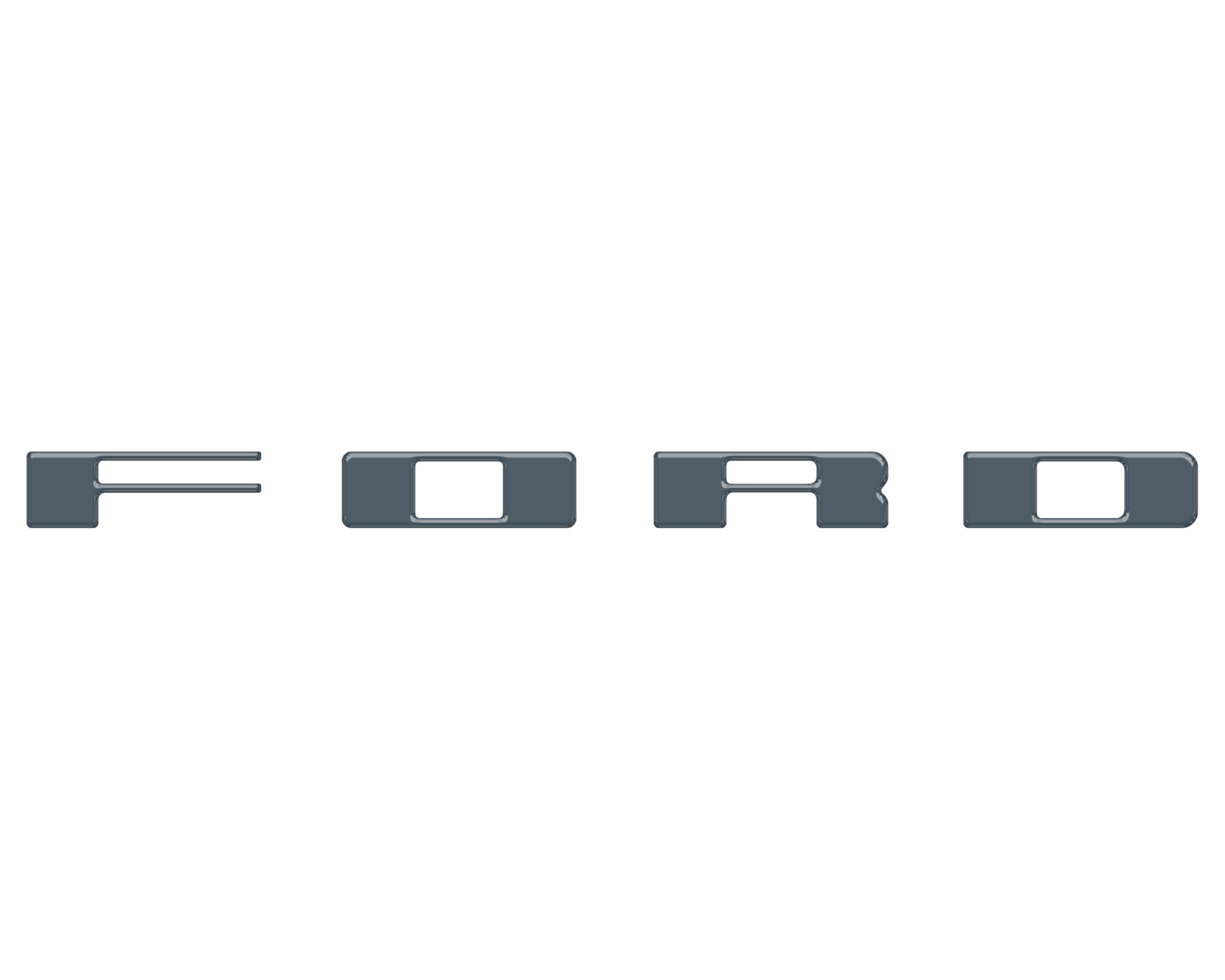 Bronco Heritage Grille Letter Overlays Fits 2023-2026 Ford Bronco