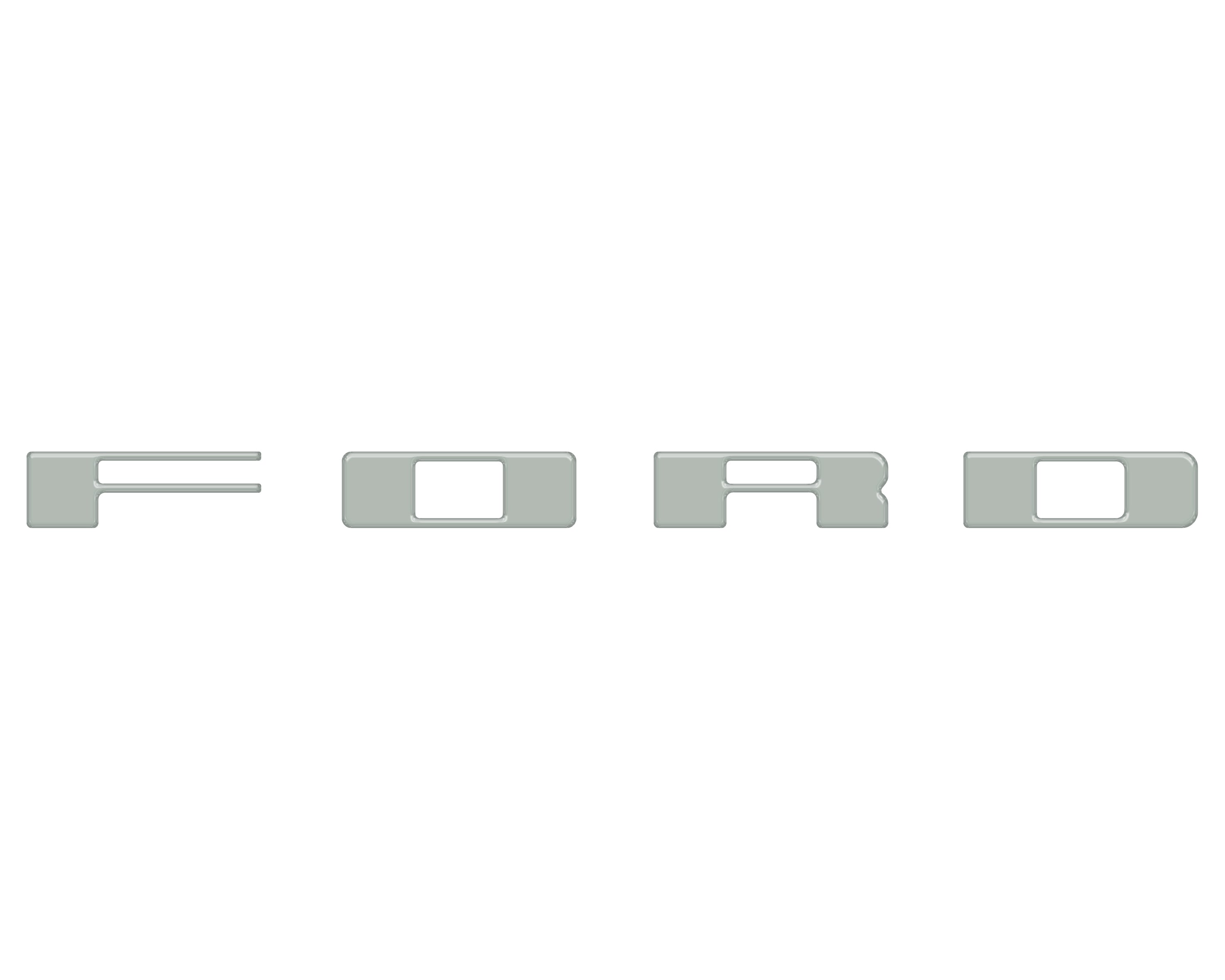 Bronco Heritage Grille Letter Overlays Fits 2023-2026 Ford Bronco