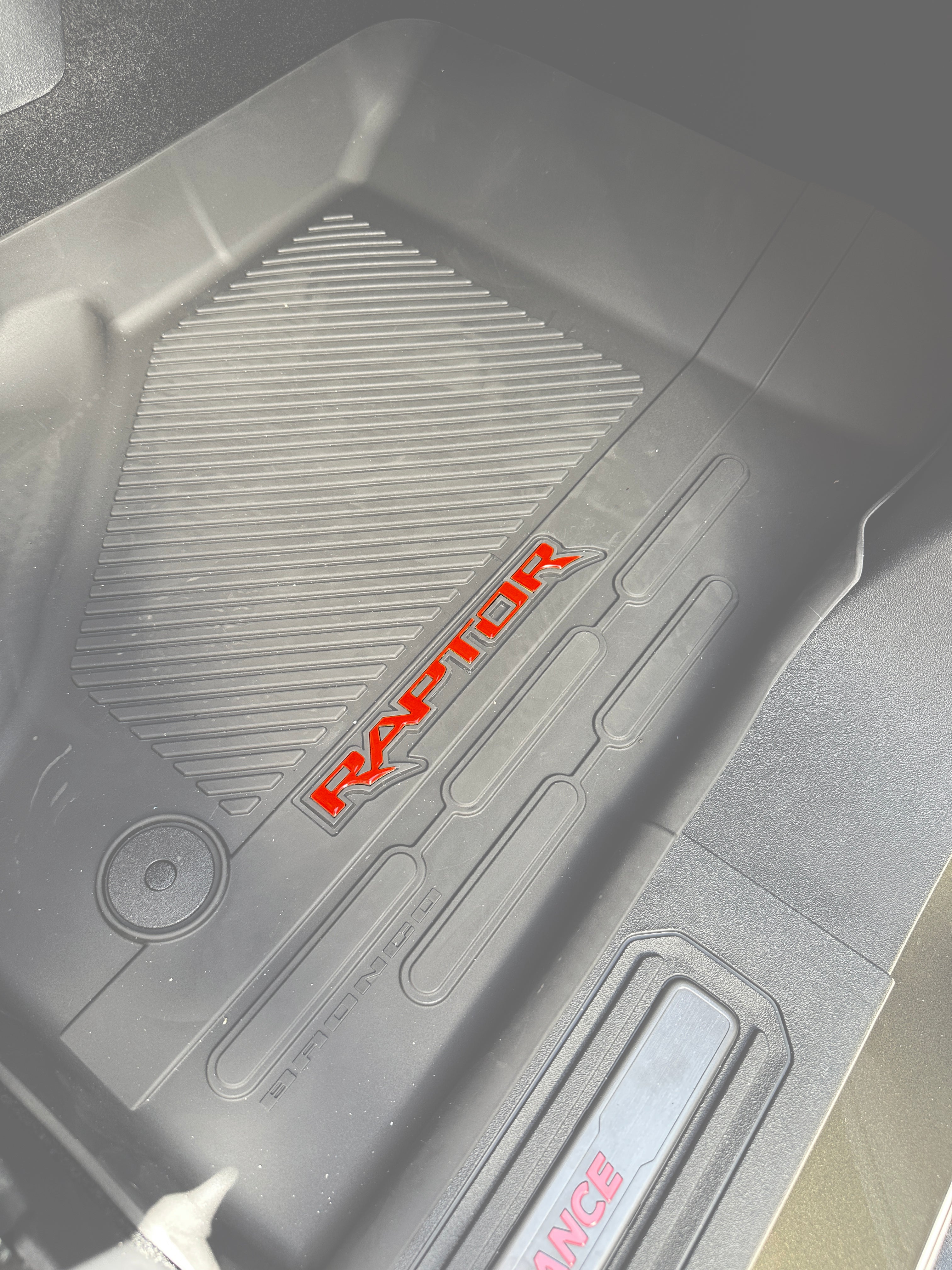Raptor Floor Mat Emblem Inserts Fits 2022-2026 Ford Bronco & 2024-2026 Ranger Raptor