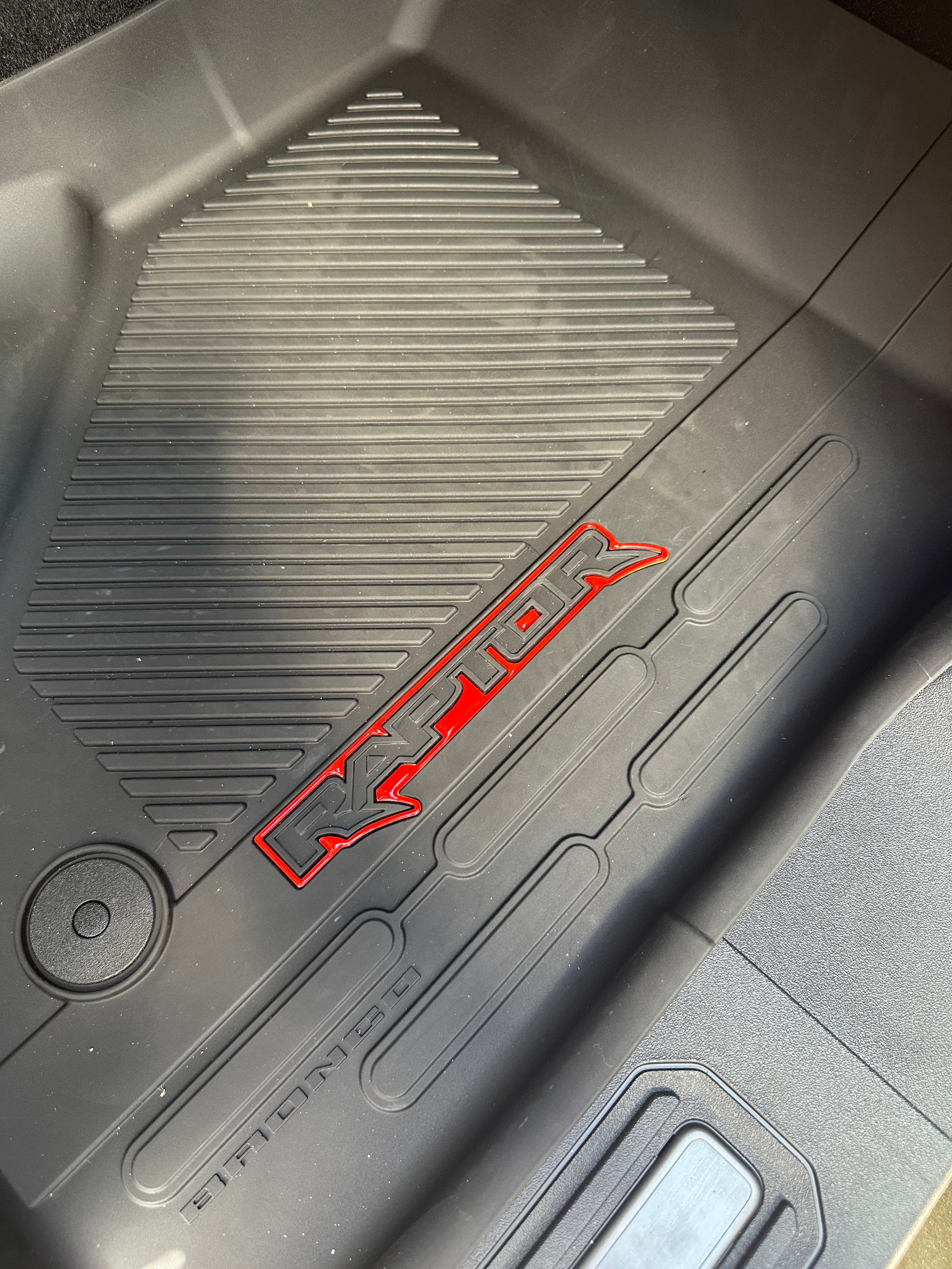 Raptor Floor Mat Emblem Inserts Fits 2022-2026 Ford Bronco & 2024-2026 Ranger Raptor