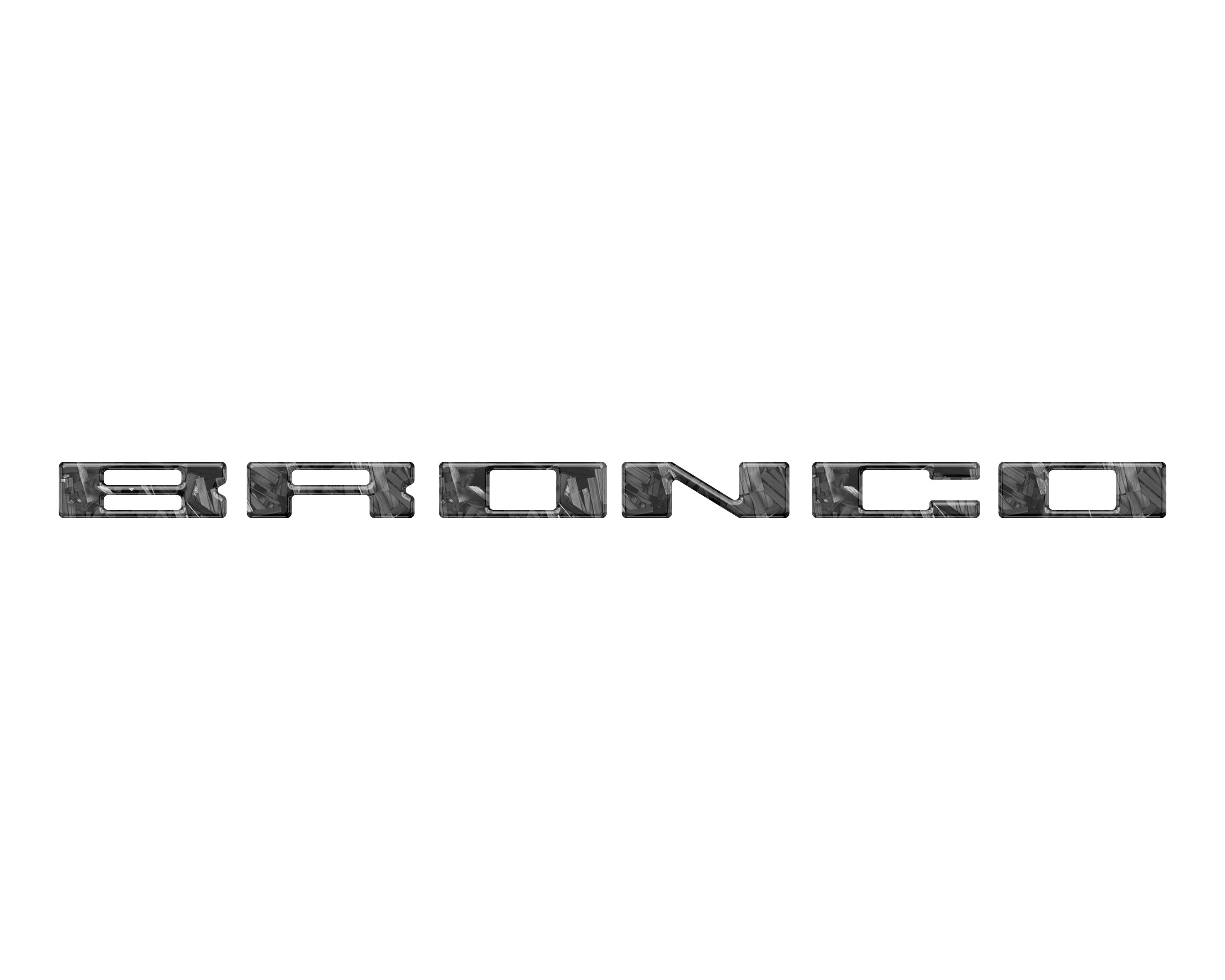 Roof Cross Bar Support Letter Overlays Fits 2022-2025 Ford Bronco