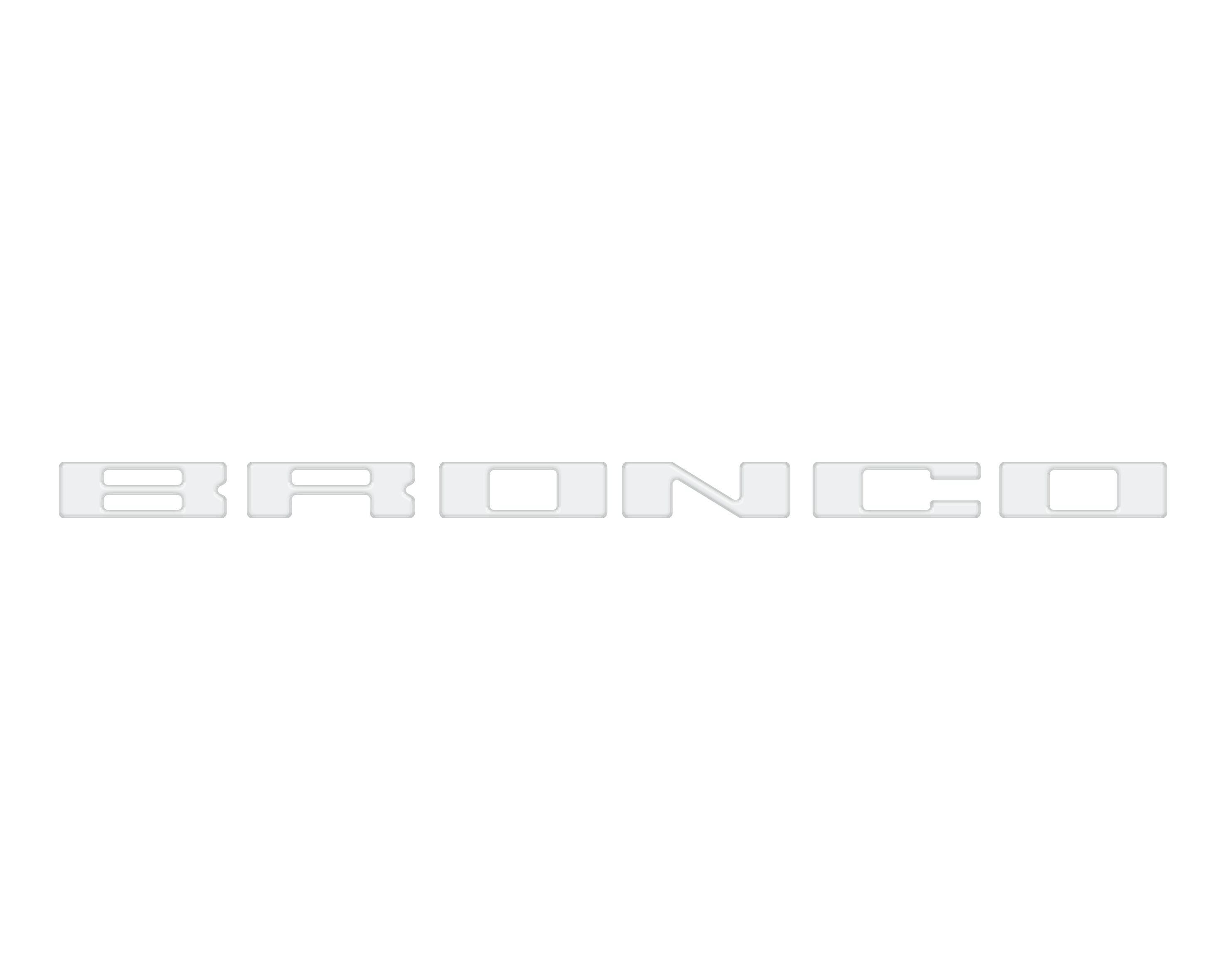 Roof Cross Bar Support Letter Overlays Fits 2022-2025 Ford Bronco
