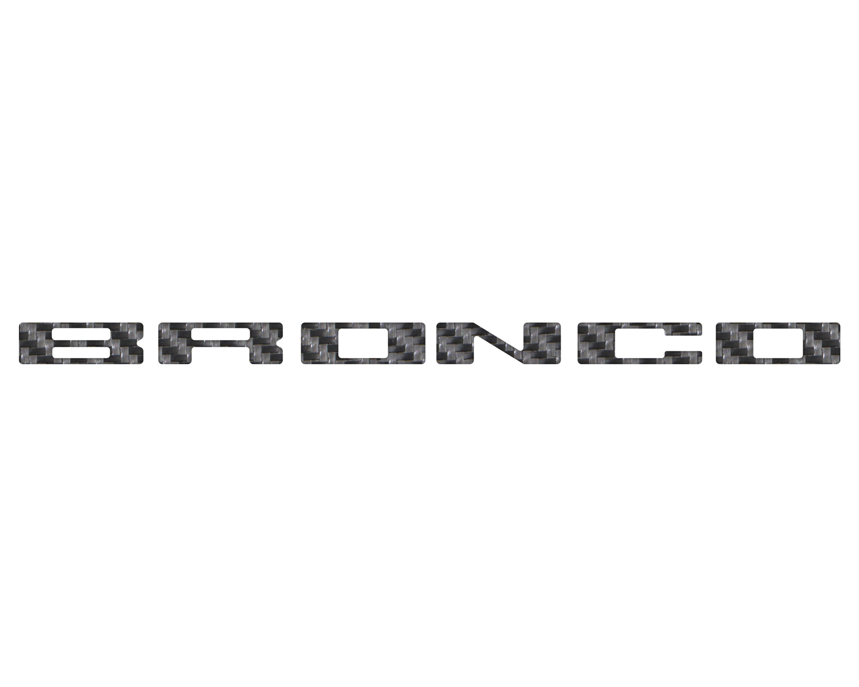 Roof Cross Bar Support Letter Overlays Fits 2022-2025 Ford Bronco