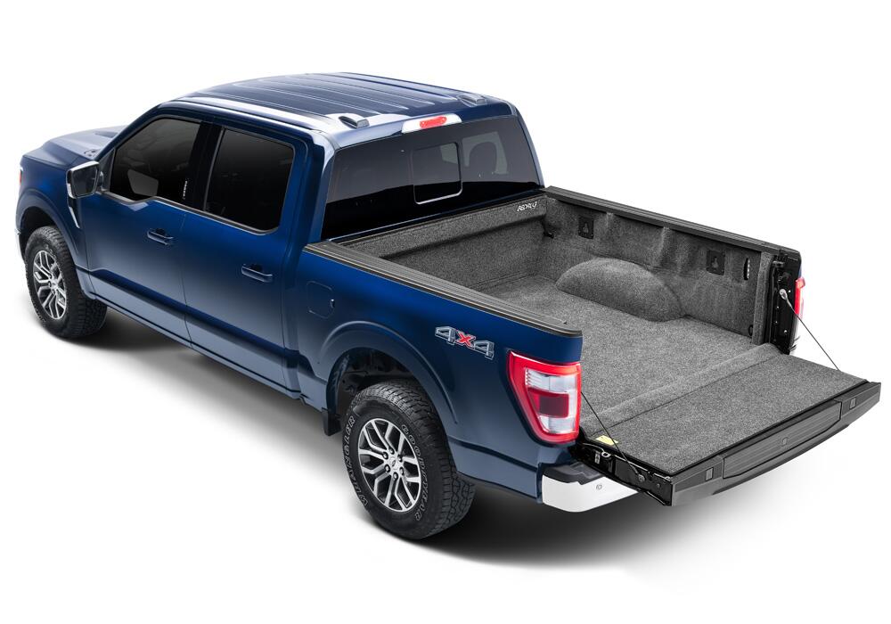 15+ Ford F-150 8'2 inch Bed Complete Truck Bed Liner 3/4 Inch Thick Floor 1/4 Inch Thick Side Walls Incl. Bulkhead And Tailgate Charcoal BedRug