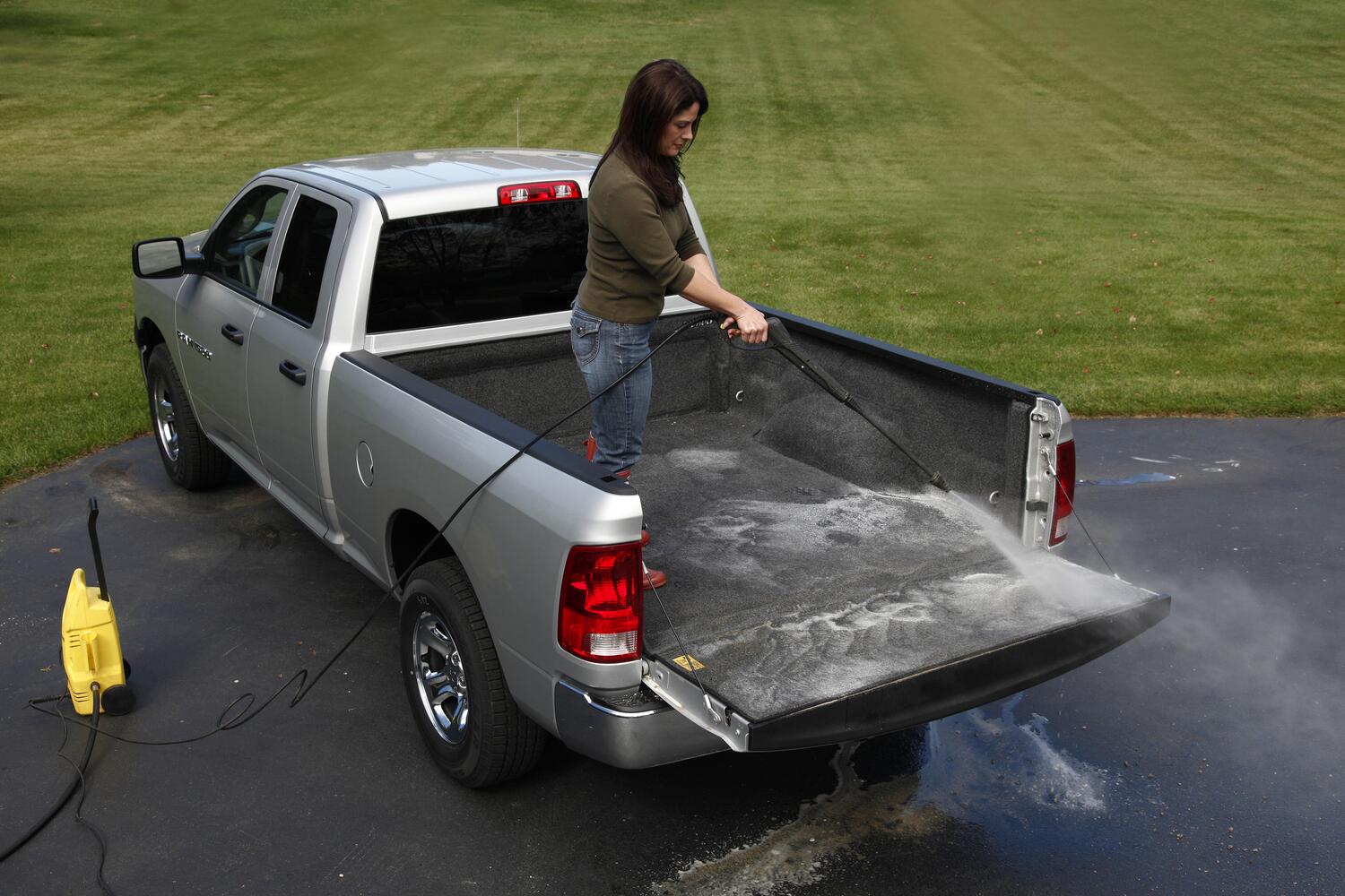 2002-18 (19-23 Classic) Ram 1500/ 2003-24 2500/3500 6'4 inch w/o RamBox Complete Truck Bed Liner 3/4 Inch Thick Floor 1/4 Inch Thick Side Walls Incl. Bulkhead And Tailgate w/o Bed Rail Storage Charcoal BedRug