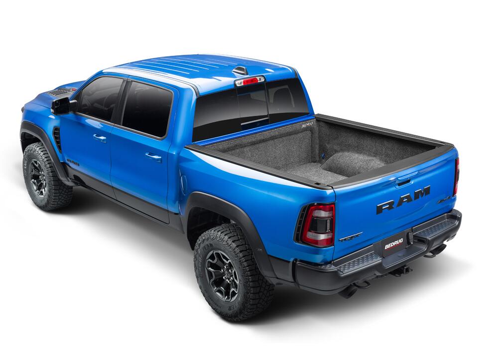 Truck Bed Liner 19+ (New Body Style) Dodge Ram 5'7 inch Bed W/Out Rambox W/Out Multifunction Tailgate Charcoal BedRug