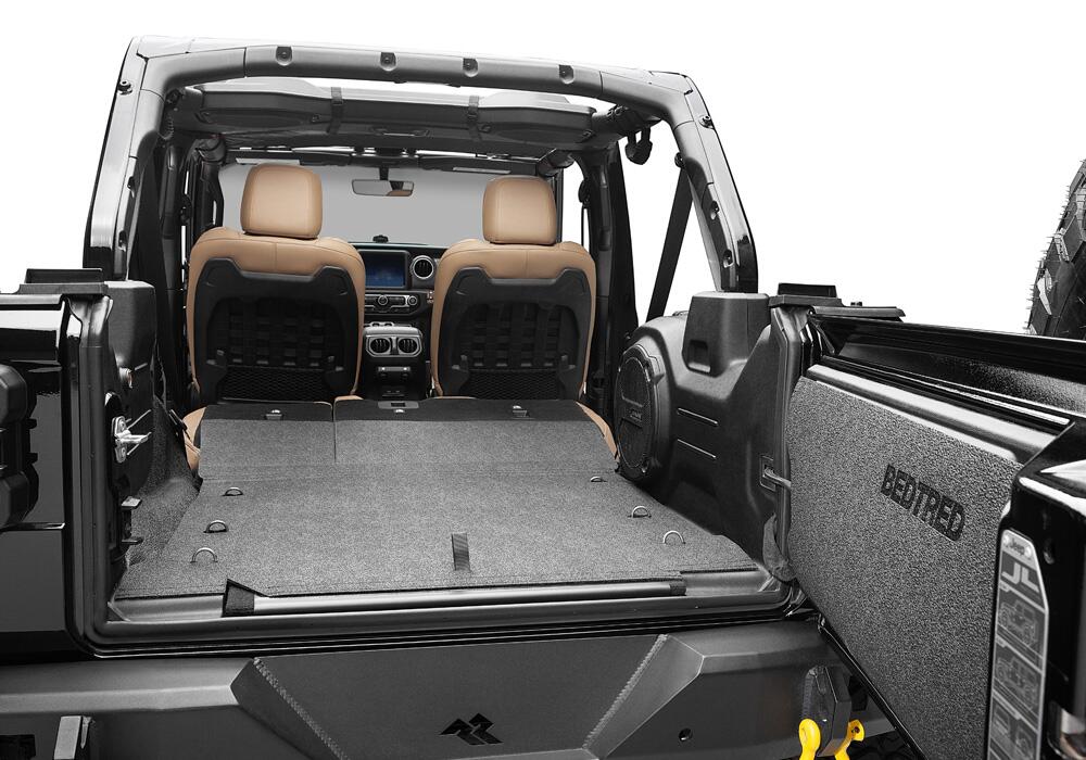 Jeep Bedtred 18+ JL 2 Door Bedtred 2 PC Front Floor Kit Charcoal BedRug