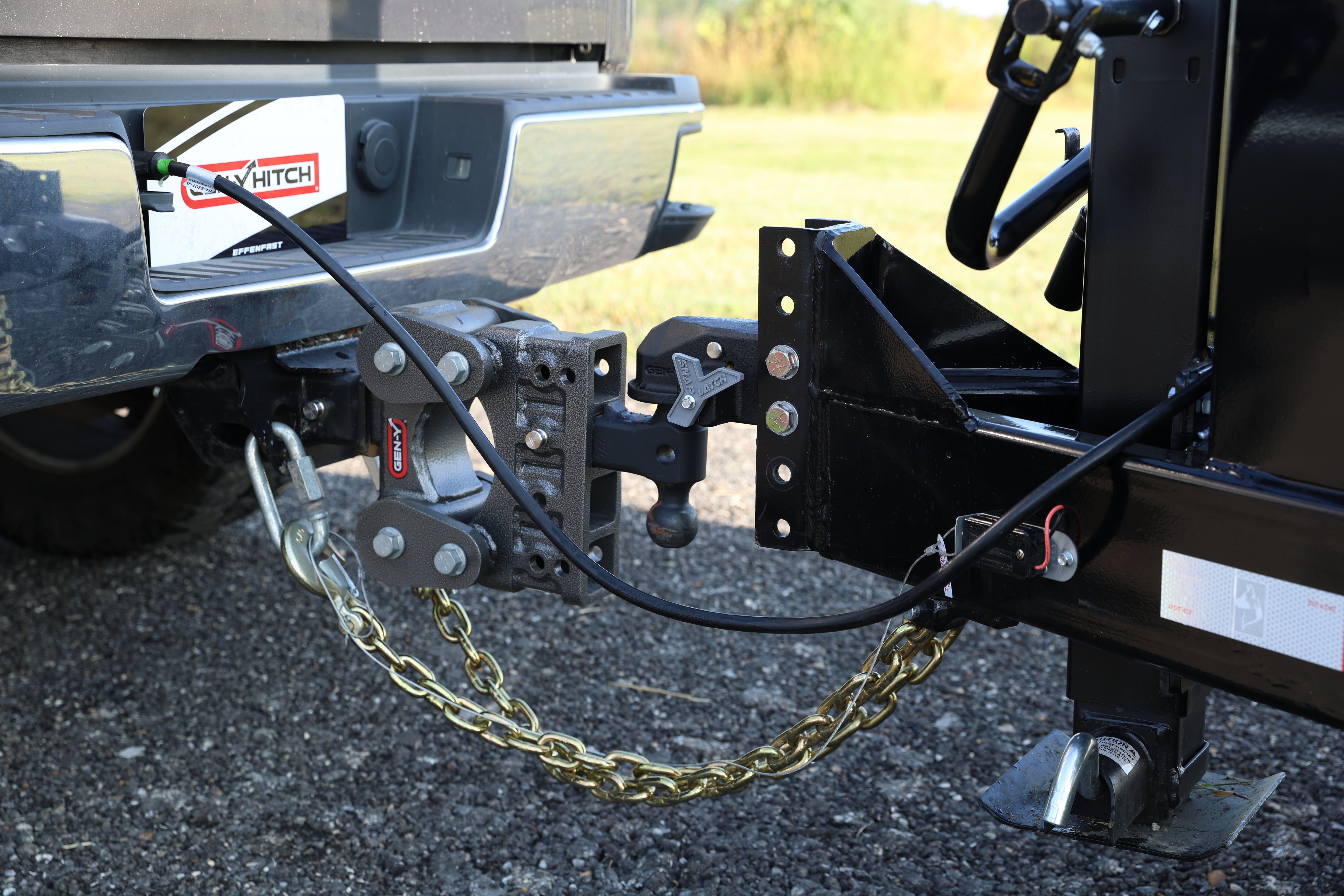 GEN-Y Hitch BOSS TORSION-FLEX 2" Shank 7.5" Drop 1.7K TW 16K Hitch & Dual-Ball & Pintle Lock