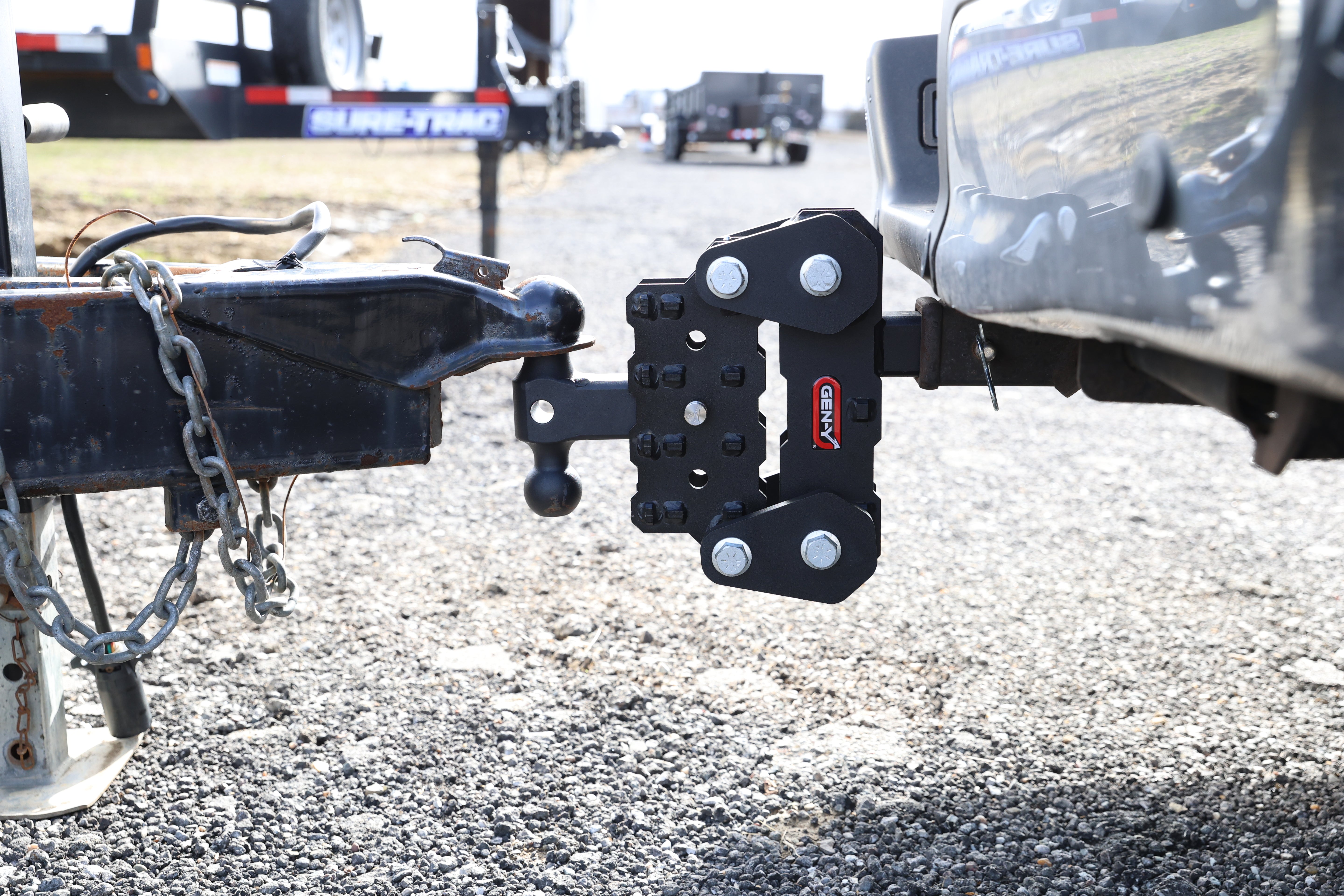 GEN-Y Hitch PHANTOM-XT TORSION-FLEX 2" Shank 4.25" Drop 1K TW 10K Hitch & Dual-Ball.