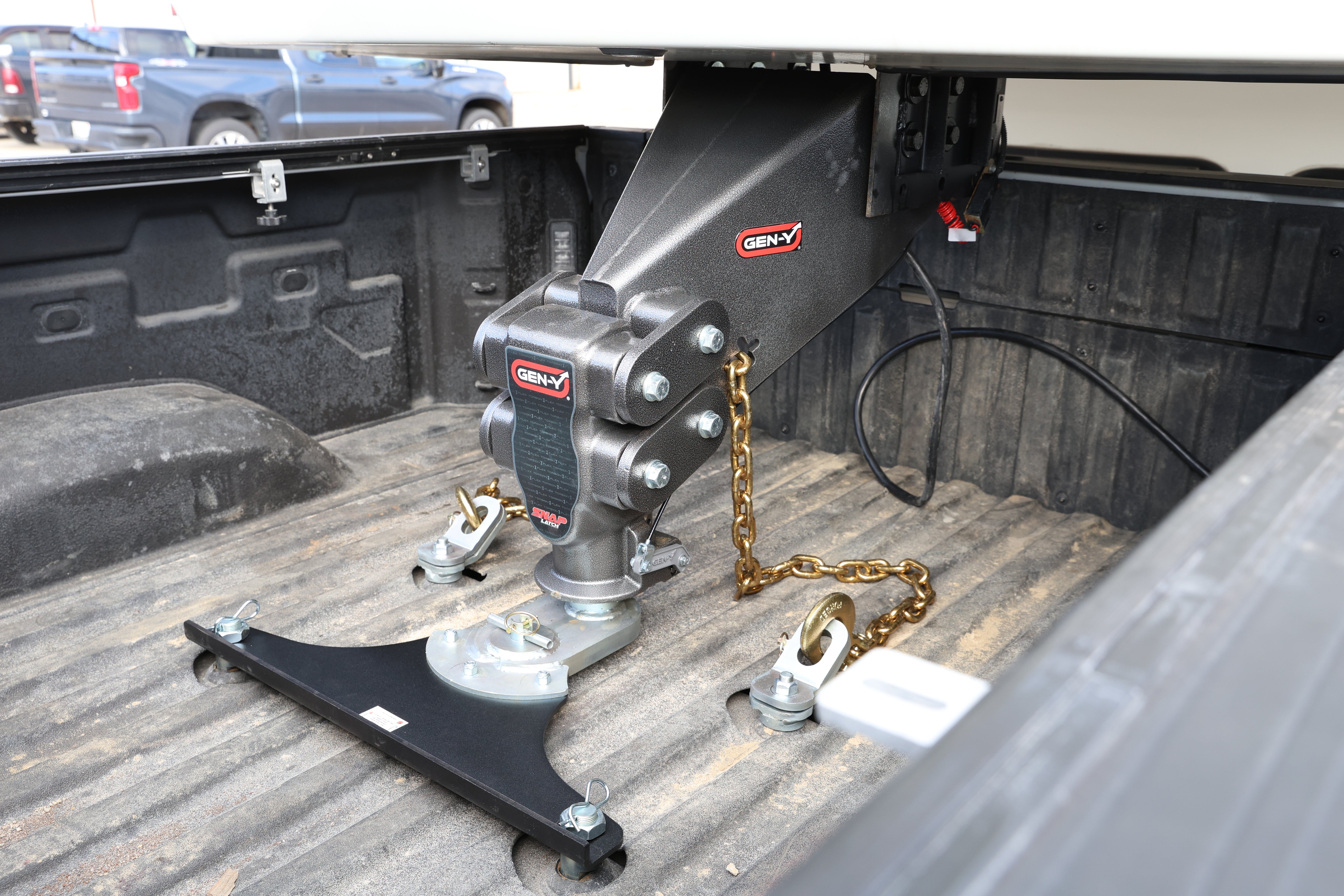 GEN-Y Hitch PHANTOM-X 2.5" Solid Shank 5" Drop 1.6K TW 16K Hitch & Dual-Ball Mount.