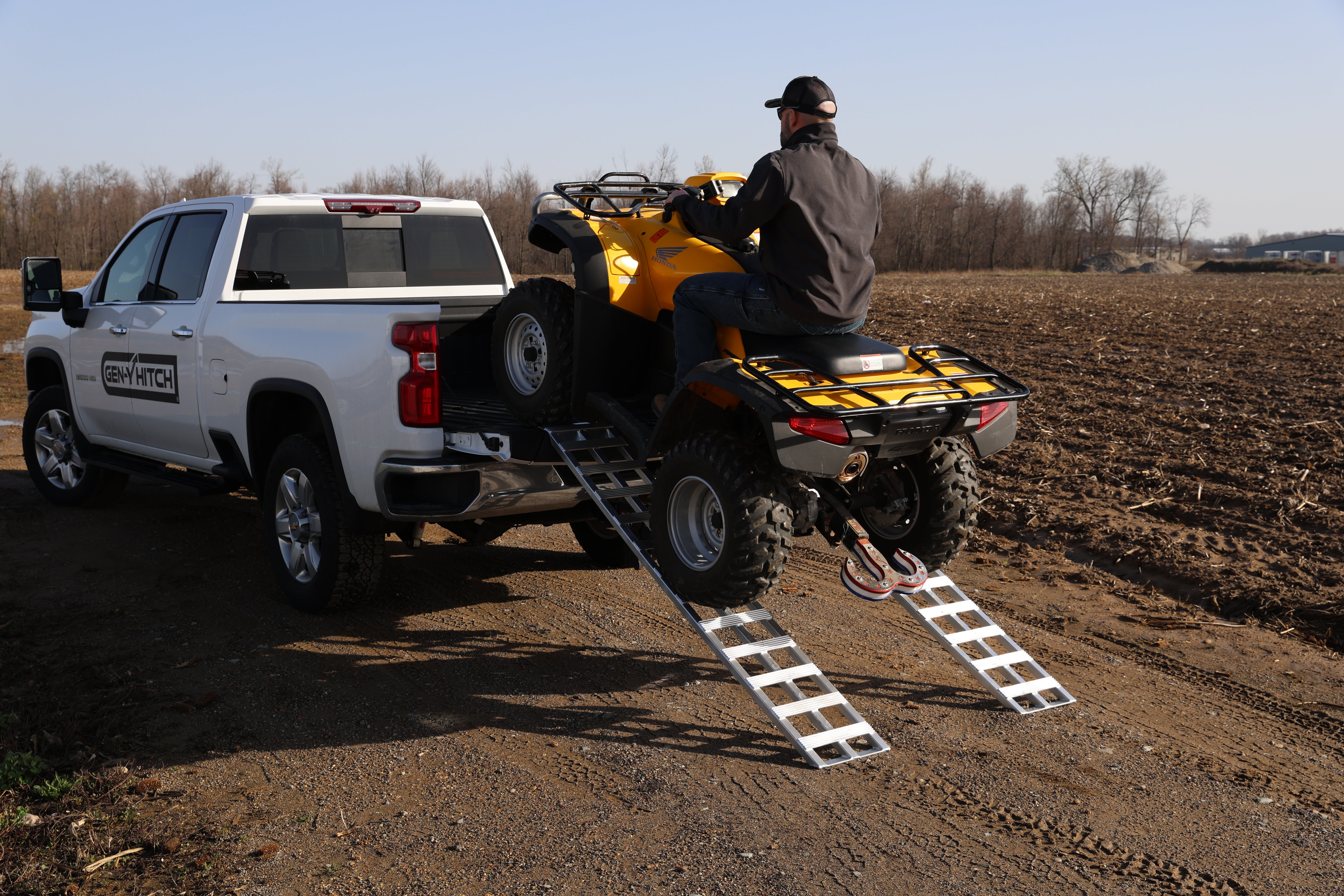 GEN-Y Hitch 1 Pair - 78" Aluminum Lightweight Ramps - 78" x 12" - 600 LBS Capacity Per Ramp