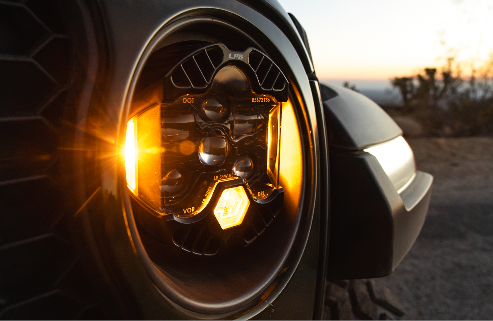 DOT LP6 LED Headlight Replacement, Universal, Single