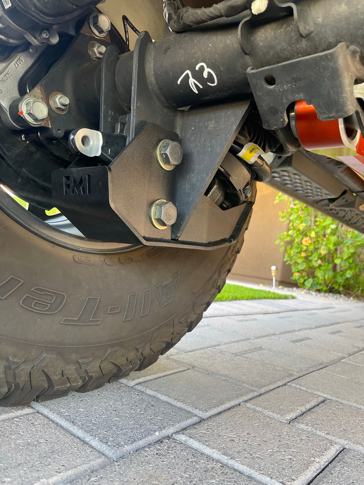 Foutz Motorsports Rear shock skid kit 2022-2026 Ford Bronco Raptor
