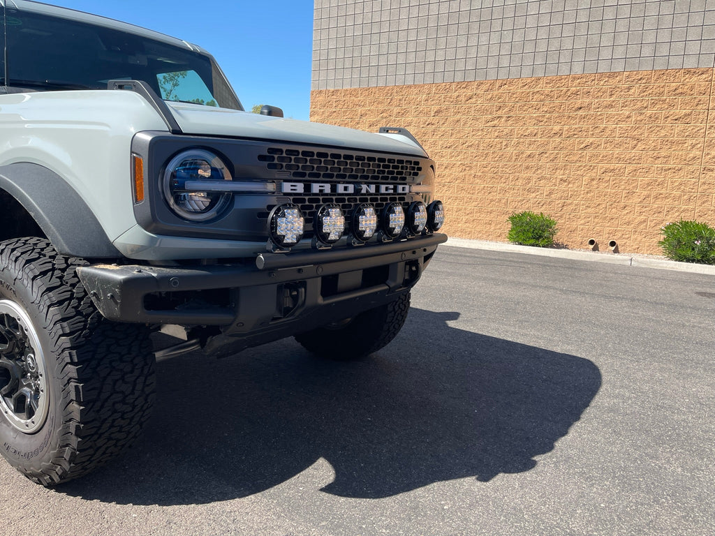Foutz Motorsports Front Light Mount Kit for Stock Front Bumper 2021-2026 Ford Bronco