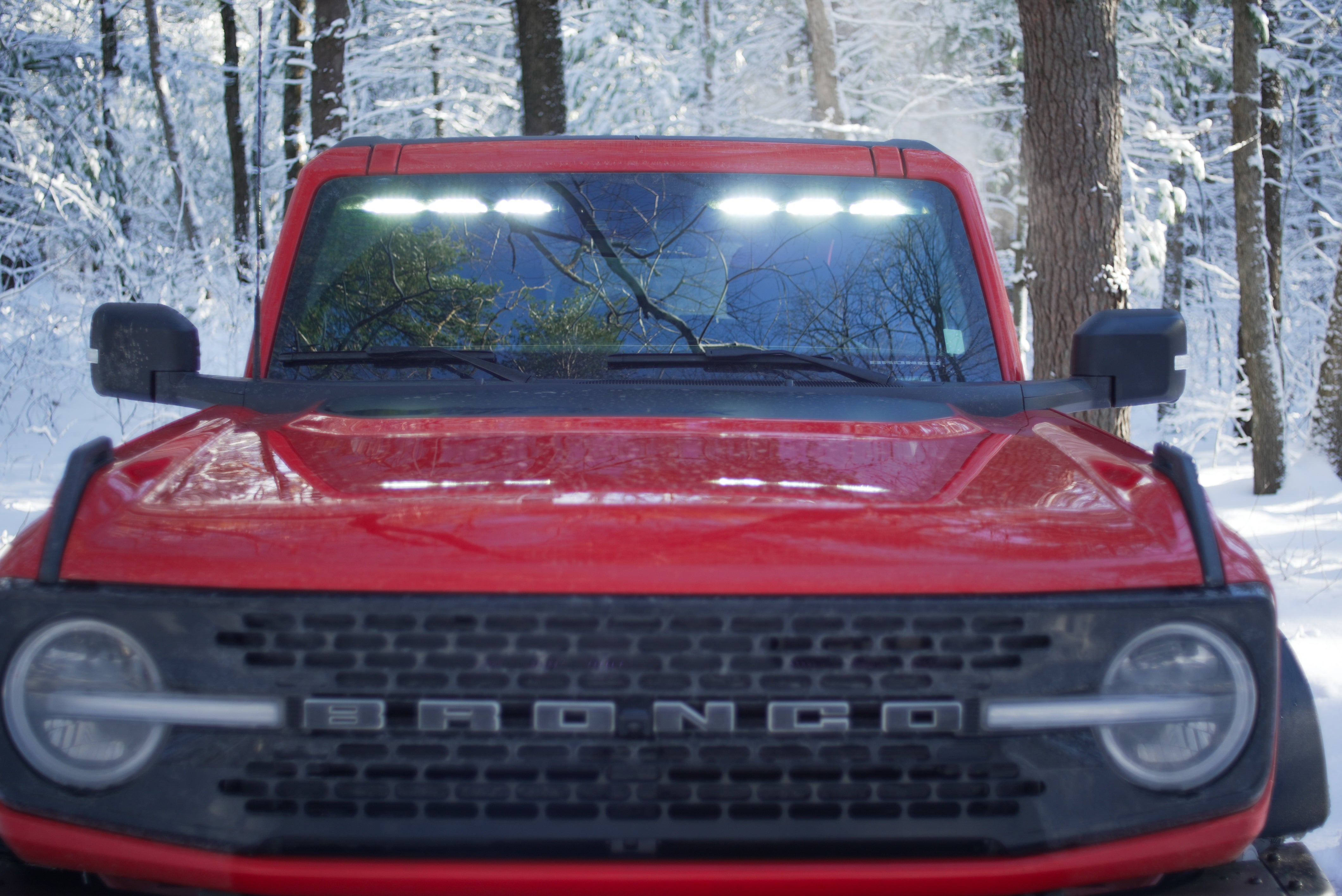 MPower ORV Interior Light Bar for 2021+ Ford Bronco, 6 Module, Split 2 Piece, Amber/White