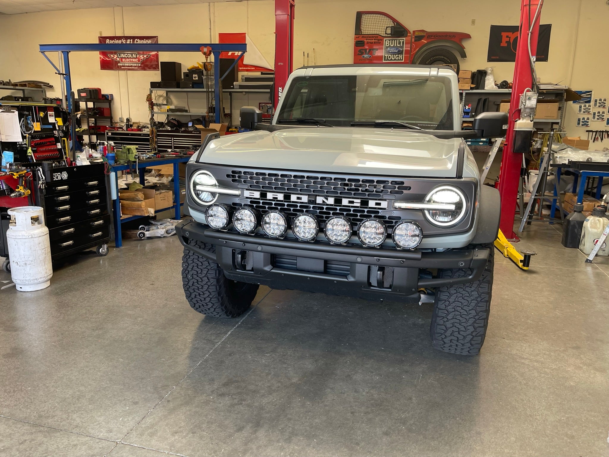 Foutz Motorsports Front Light Mount Kit for Stock Front Bumper 2021-2026 Ford Bronco