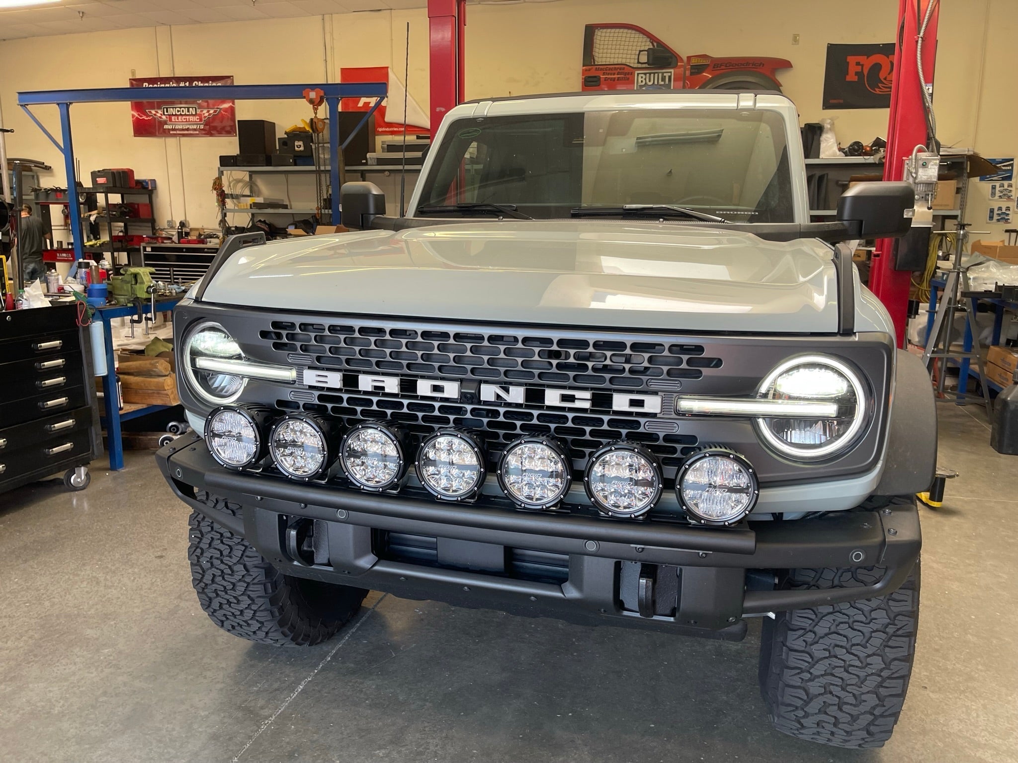 Foutz Motorsports Front Light Mount Kit for Stock Bumper 2022-2026 Ford Bronco Raptor
