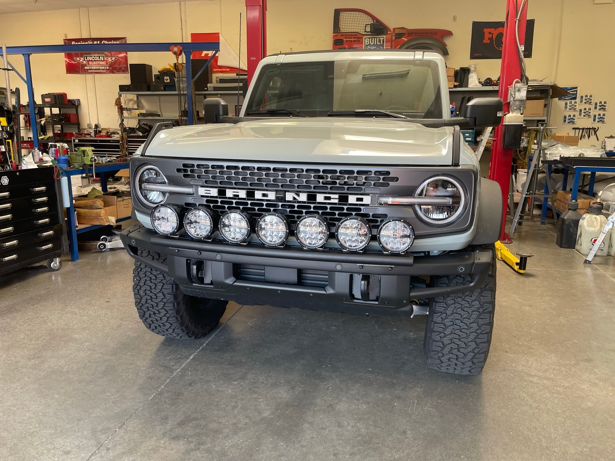 Foutz Motorsports Front Light Mount Kit for Stock Front Bumper 2021-2026 Ford Bronco