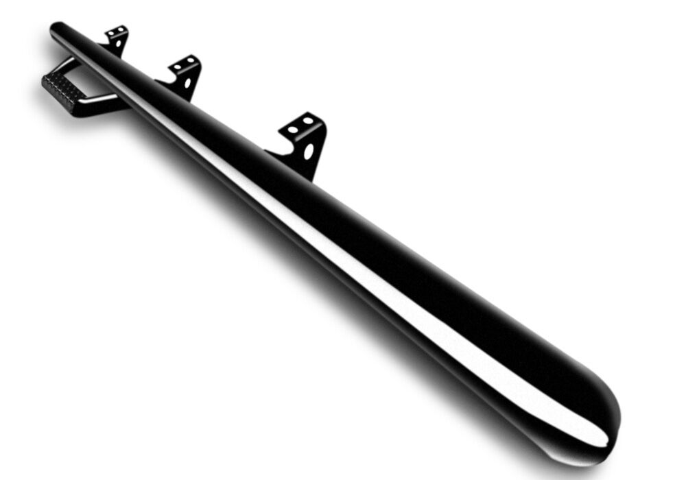 Nerf Step Bar Cab Length (1 Step per Side) 2019 (New Body Style)-2025 Chevy Silverado/GMC Sierra 1500/2020-2025 2500 HD/3500 HD Regular Cab Gloss Black NFab