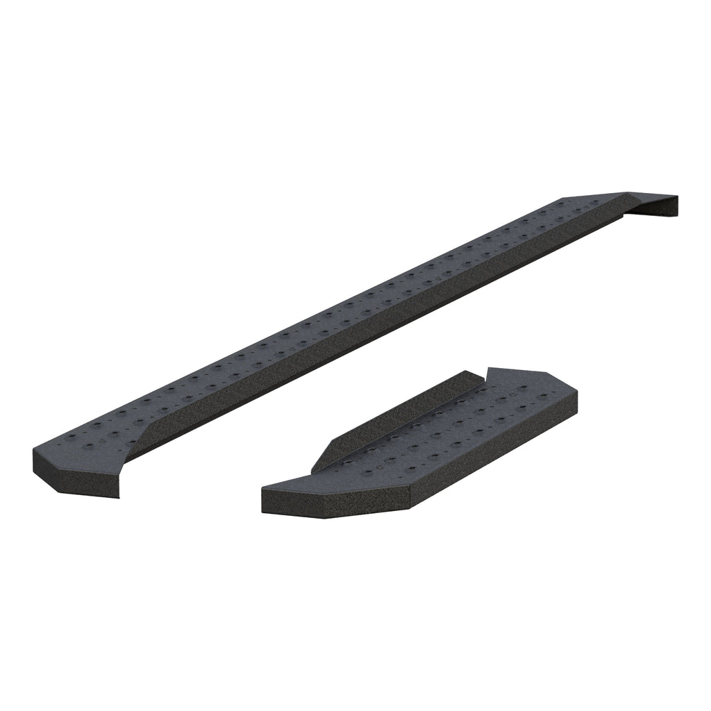 ARIES RidgeStep 6-1/2" x 96", 36" Black Steel Running Boards (No Brackets), 1999-2014 Ford E-350 Super Duty